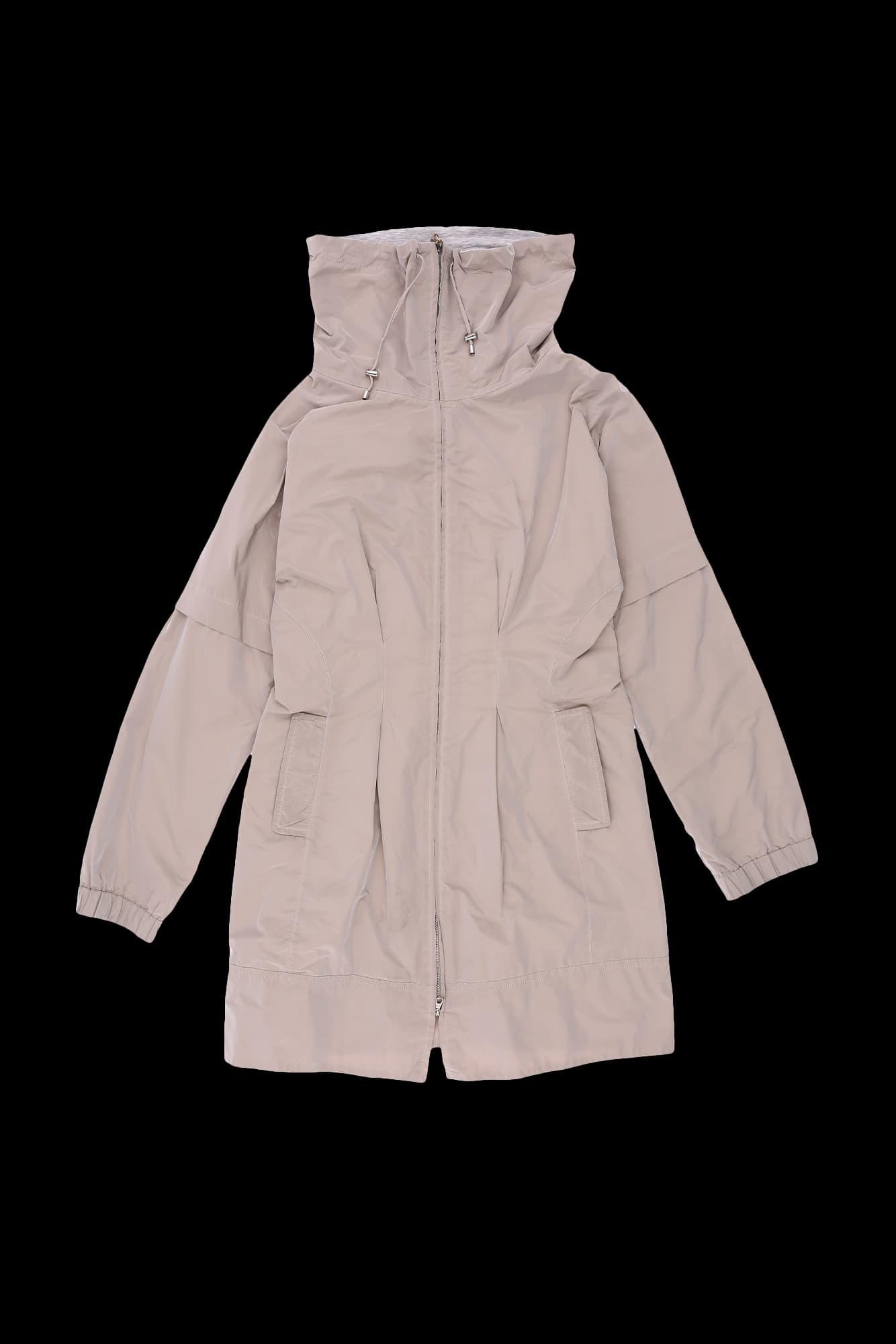 스트링 카라배색  점퍼