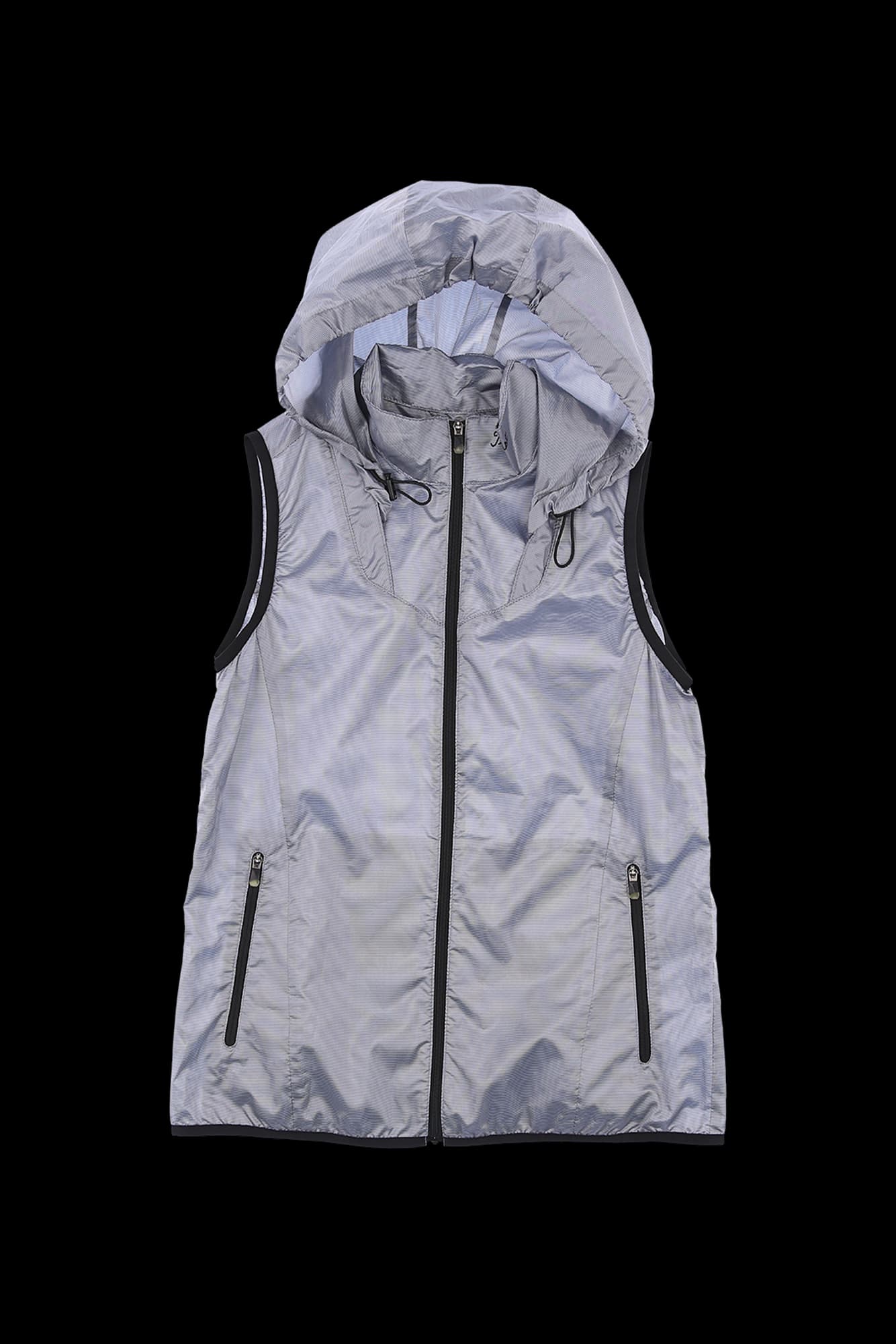 핀 스트라이프 바람막이 베스트  