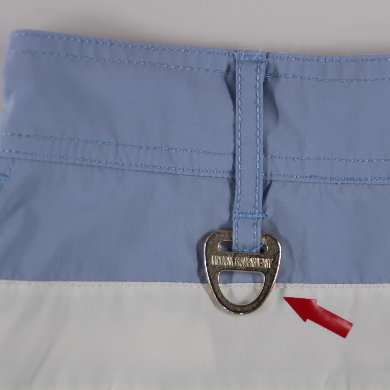 배색 베이직 스커트