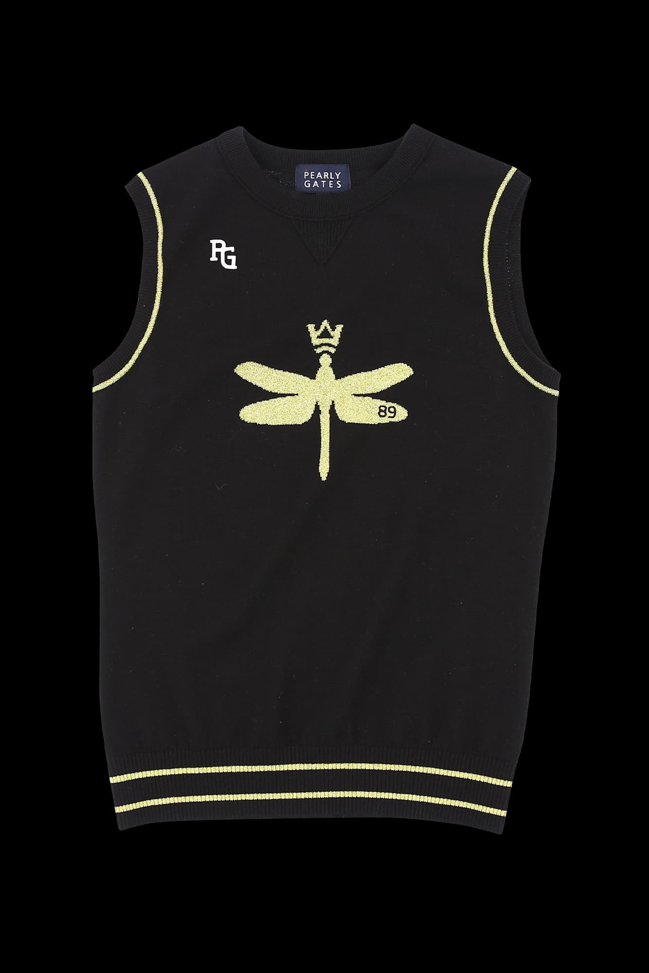 골드라인 라운드 니트 베스트