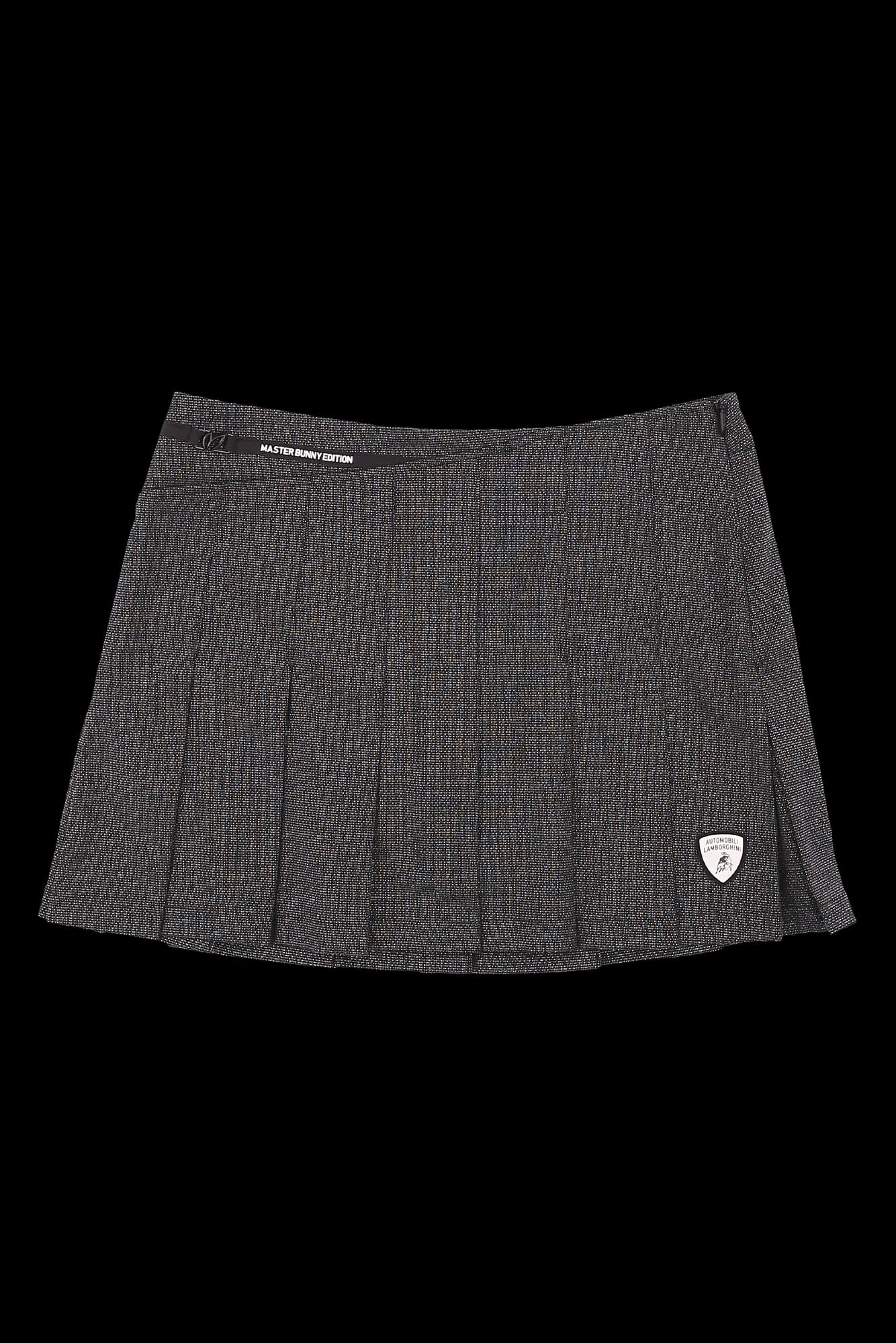 샤인 플리츠 큐롯 스커트