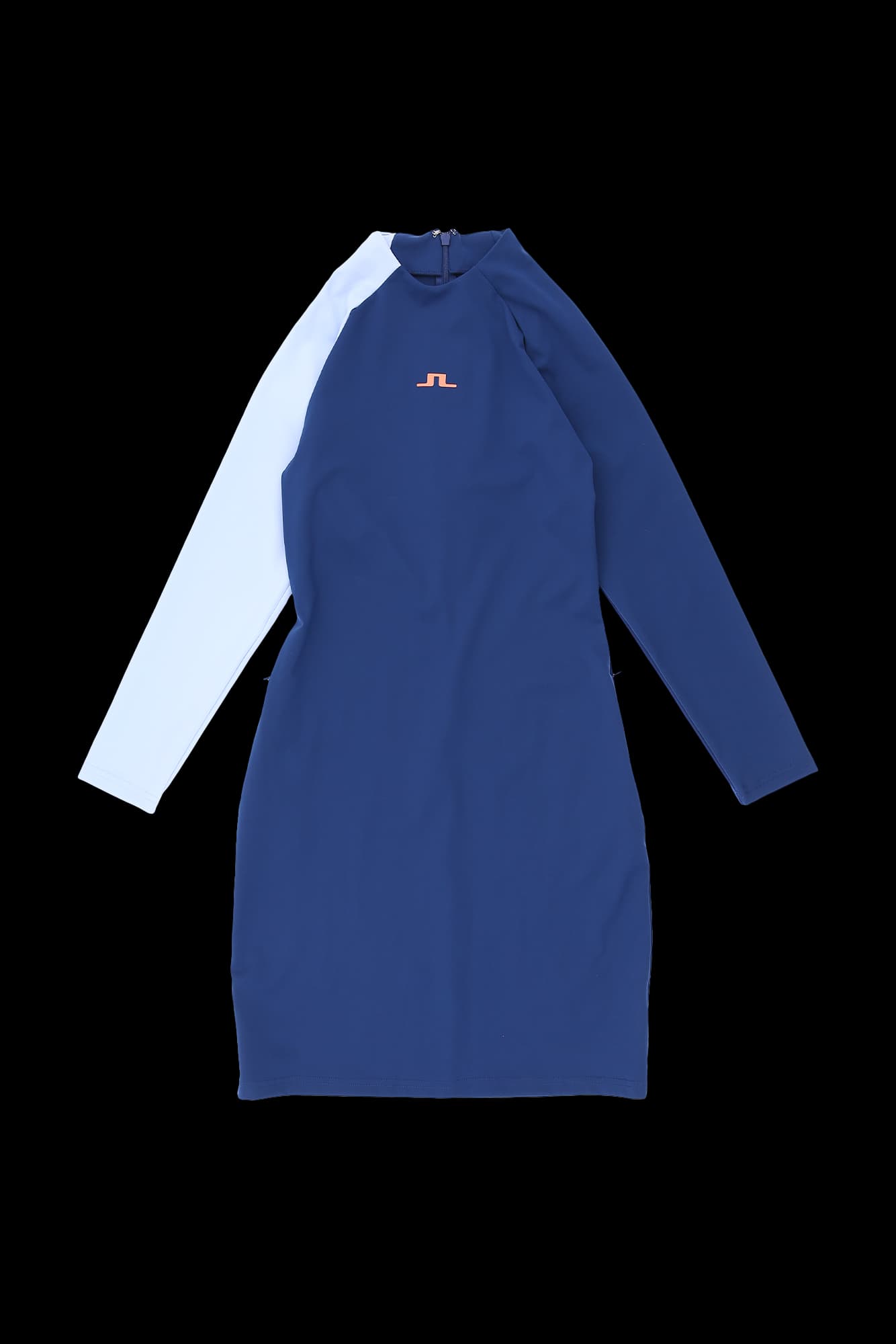 배색 스트레치 원피스