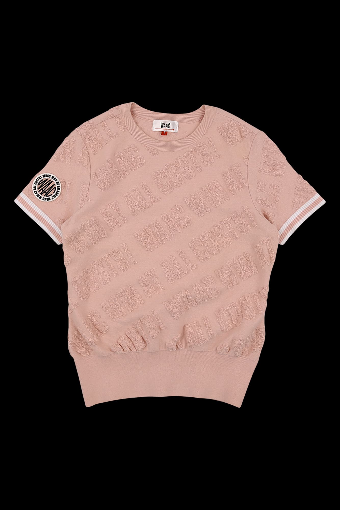 부클 로고 라운드 반팔 티셔츠