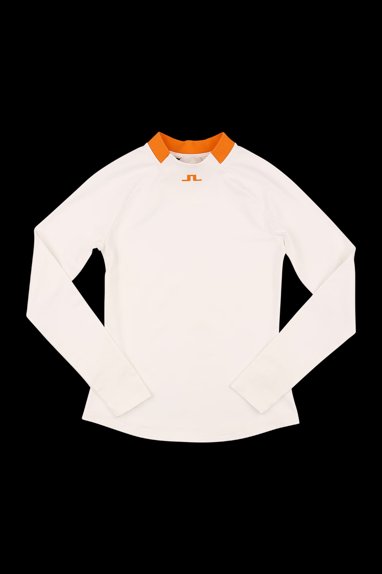 시보리 넥 긴팔 티셔츠