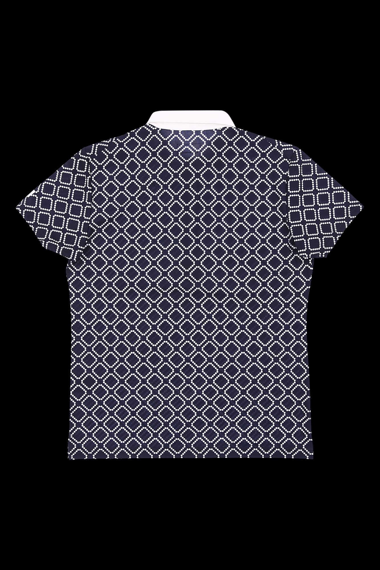 [새상품] 패턴 카라 반팔 티셔츠