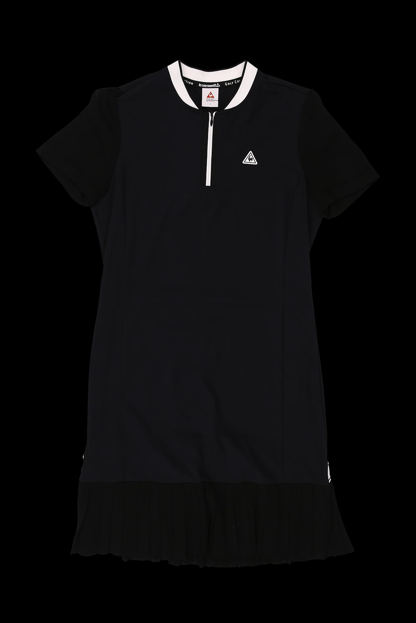 밑단 플리츠 반팔 원피스 