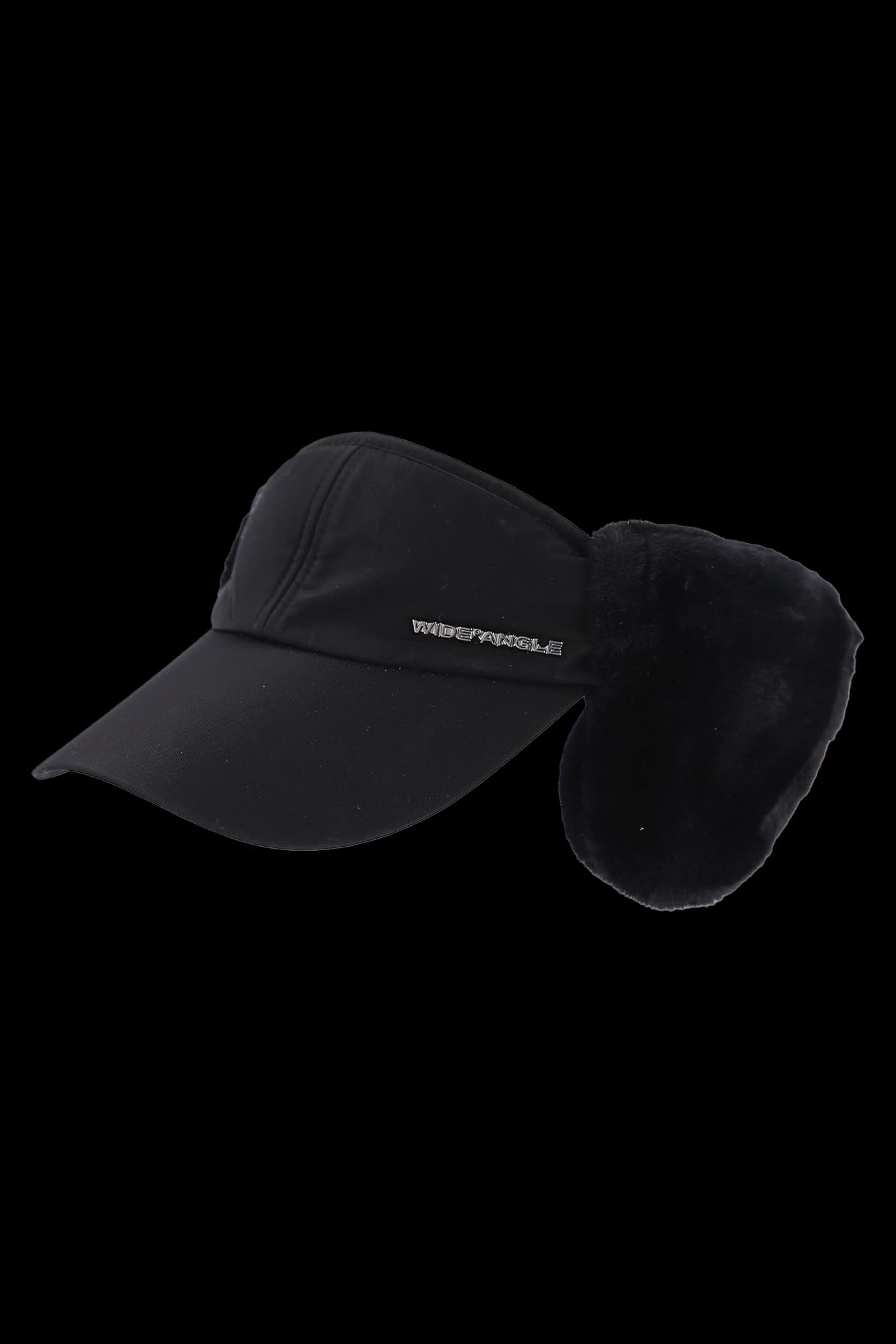 이어워머 로고 블랙 바이저