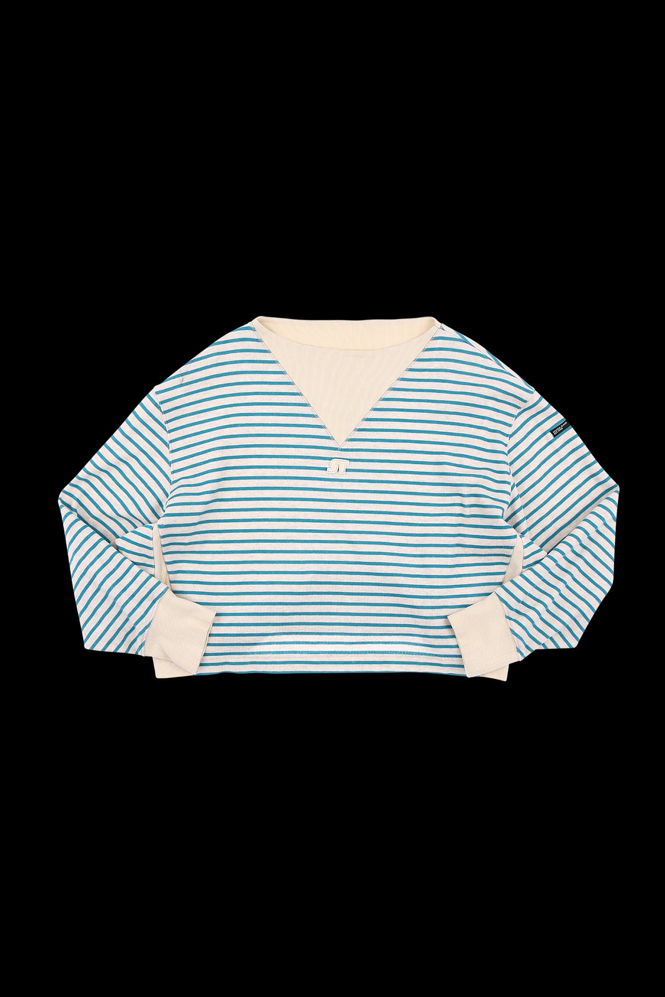 스트라이프 긴팔 티셔츠