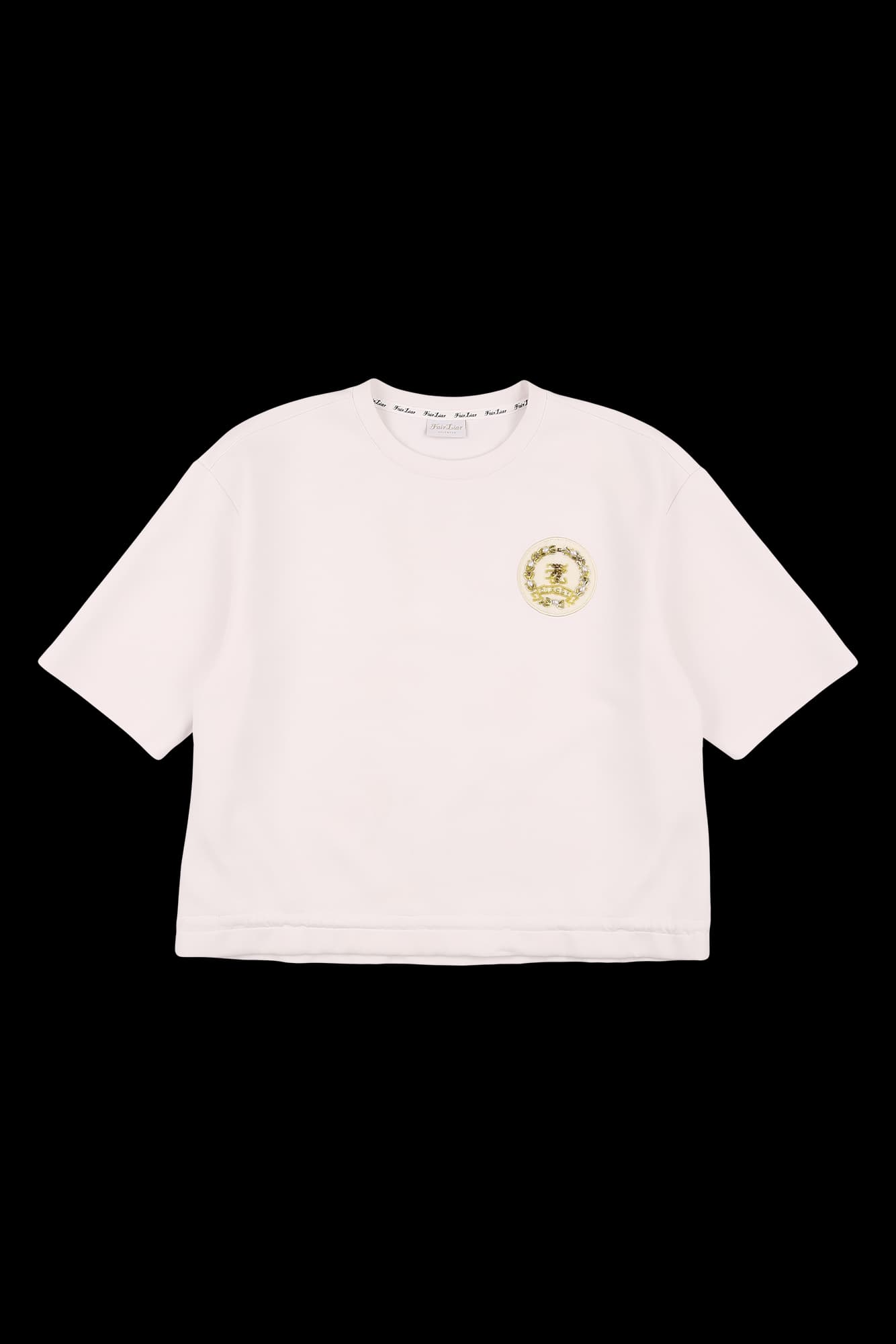 로고 와펜 반팔 티셔츠