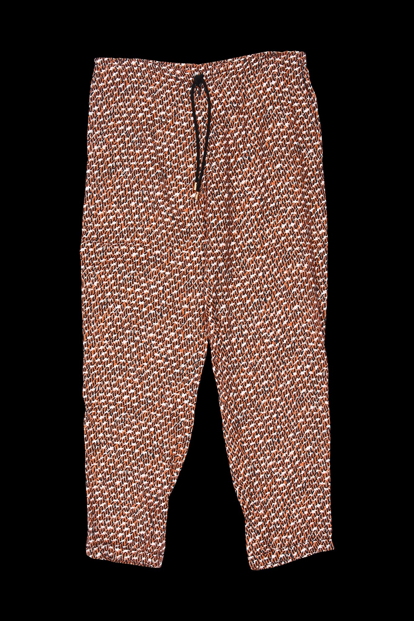 패턴 스트링 롱팬츠