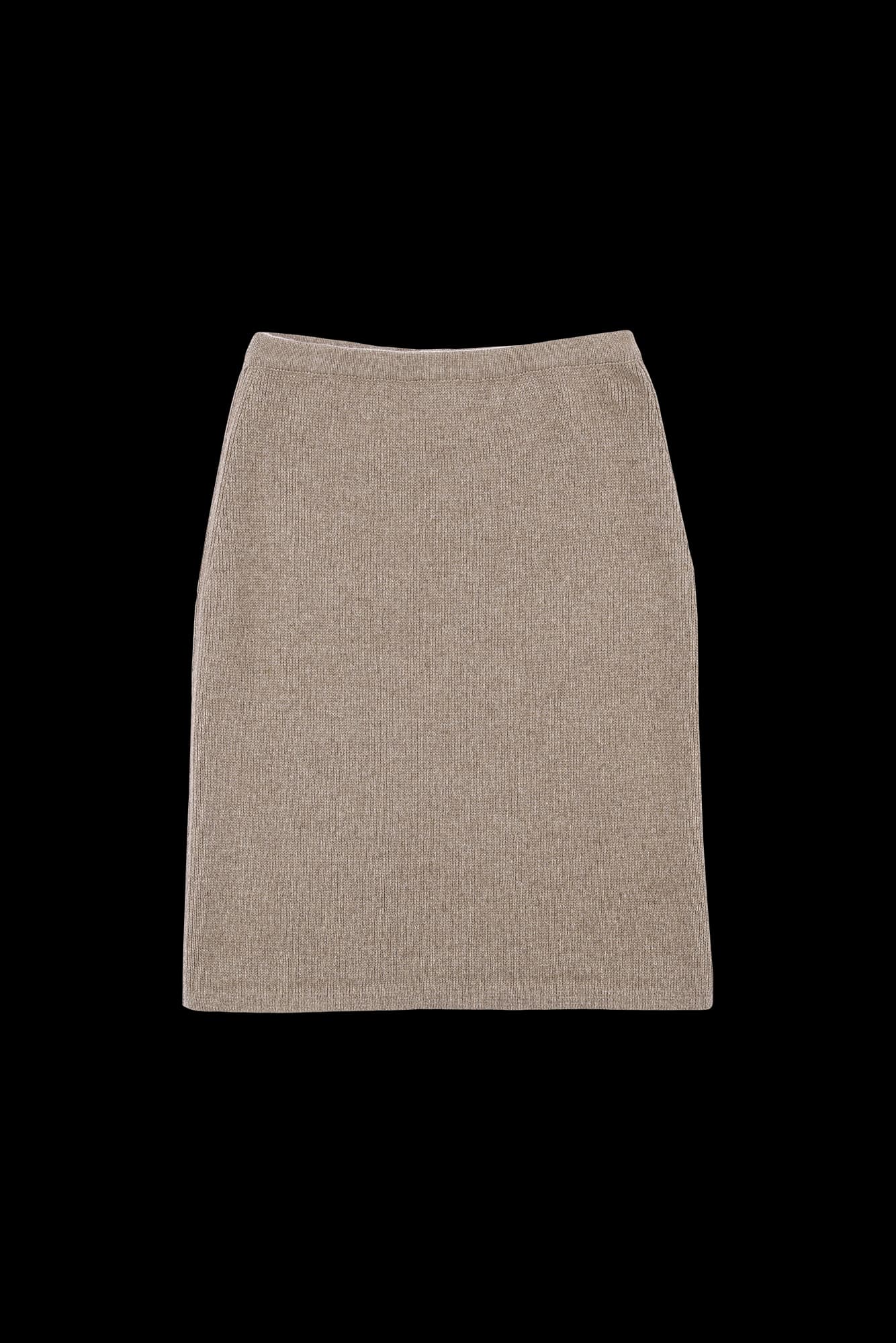 H라인 베이직 니트 스커트