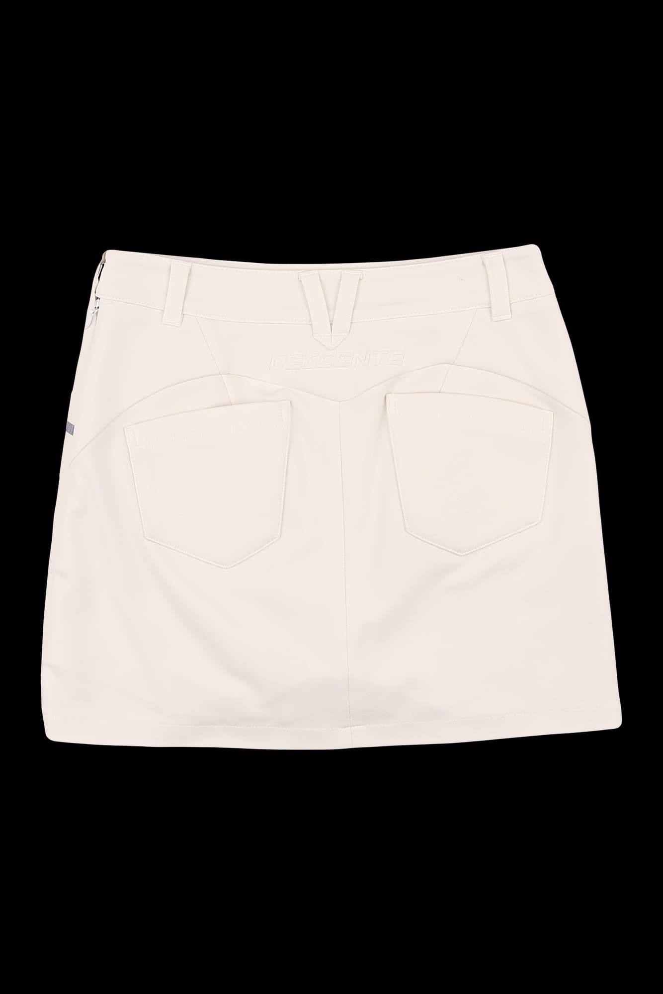 배색 라인 스커트