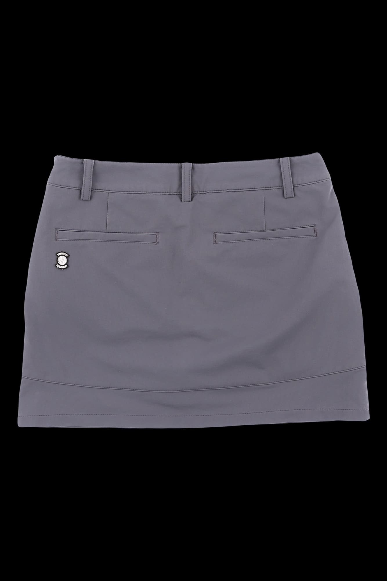 라운드 절개 라인 스커트