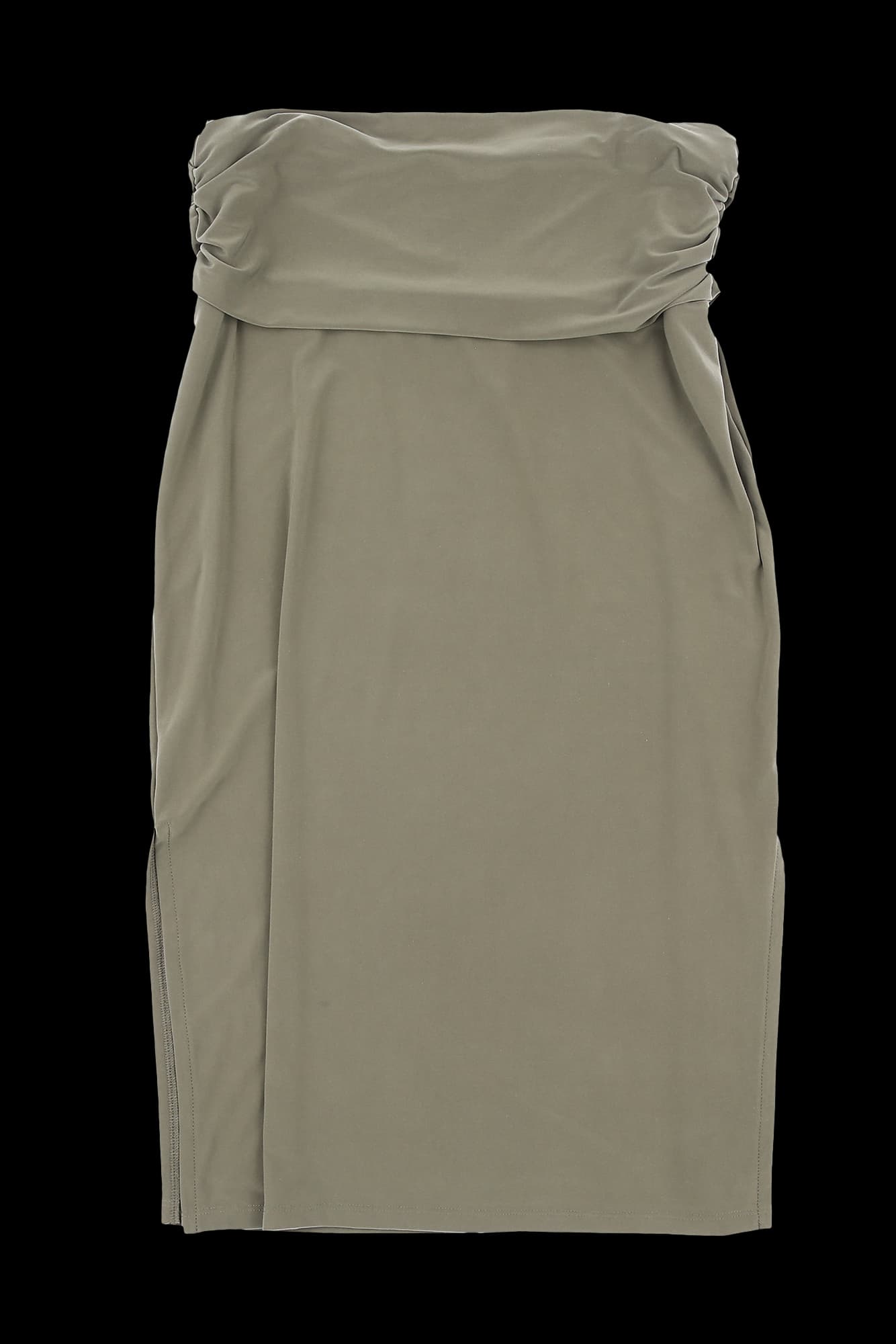 셔링 트임 롱 스커트