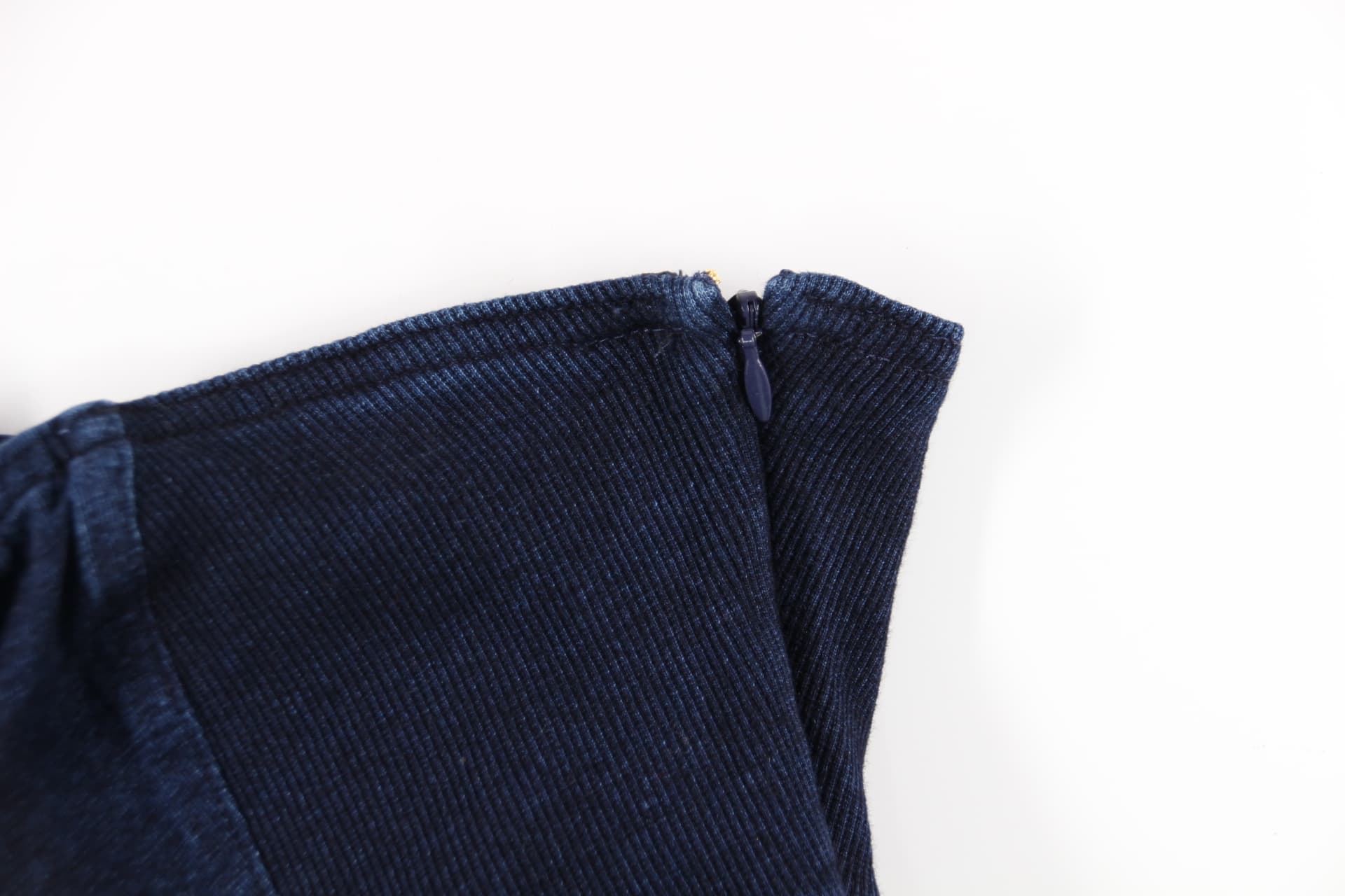 튜브탑 데님 원피스