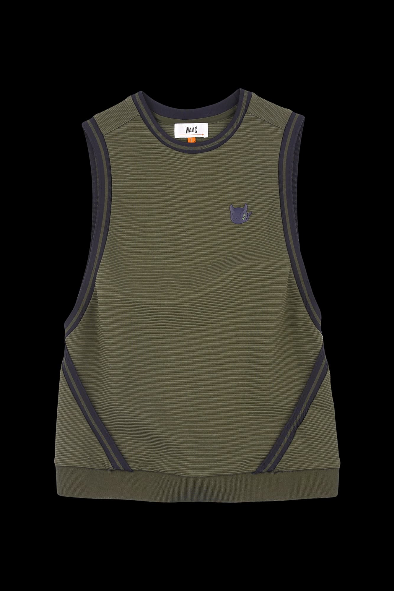 소매 배색 민소매