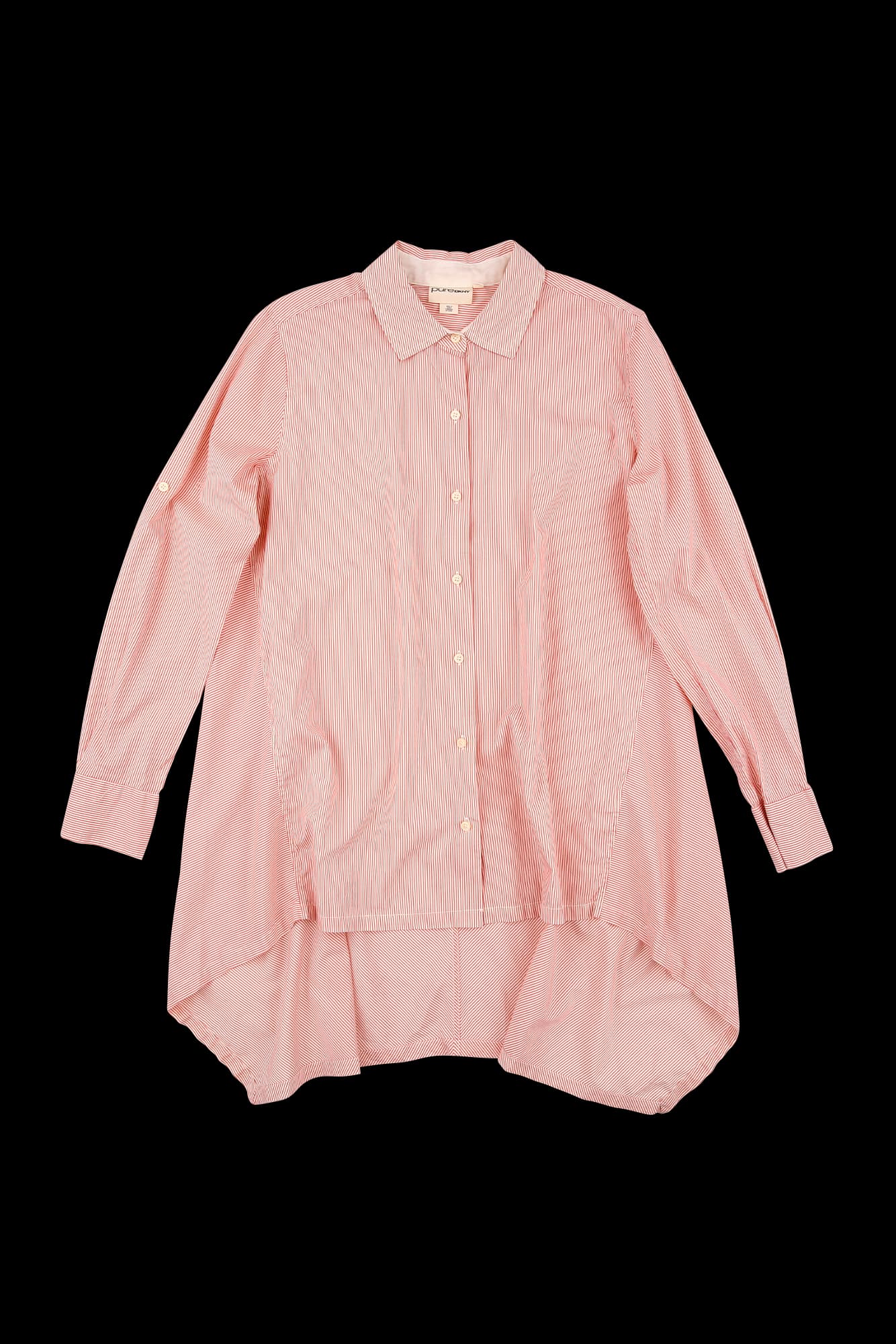 스트라이프 긴팔 셔츠