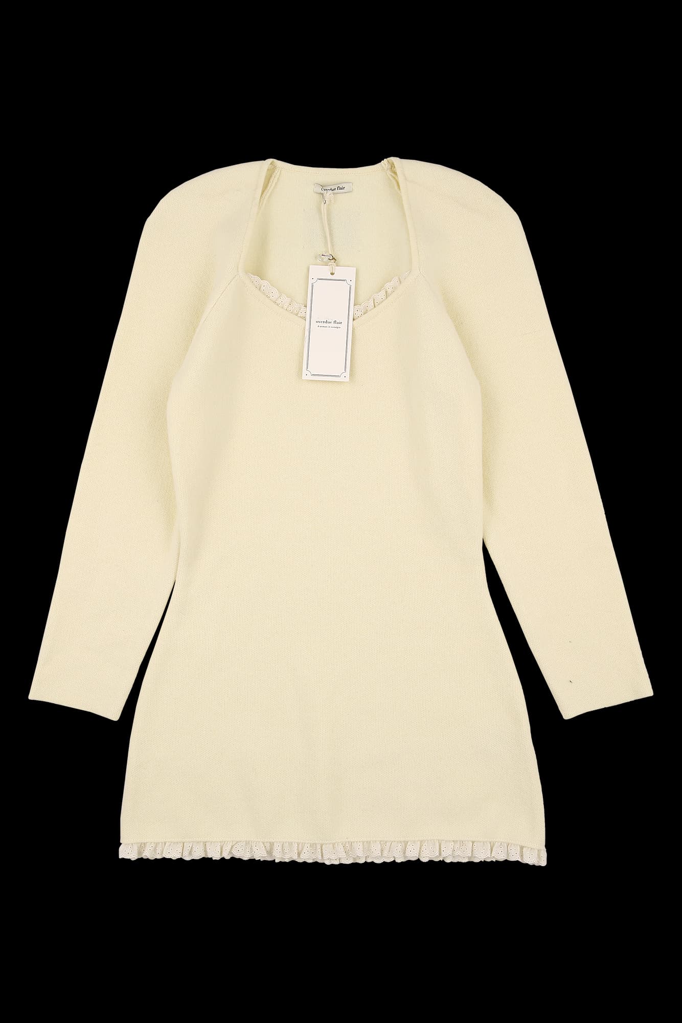 [새상품] 레이스 니트 원피스