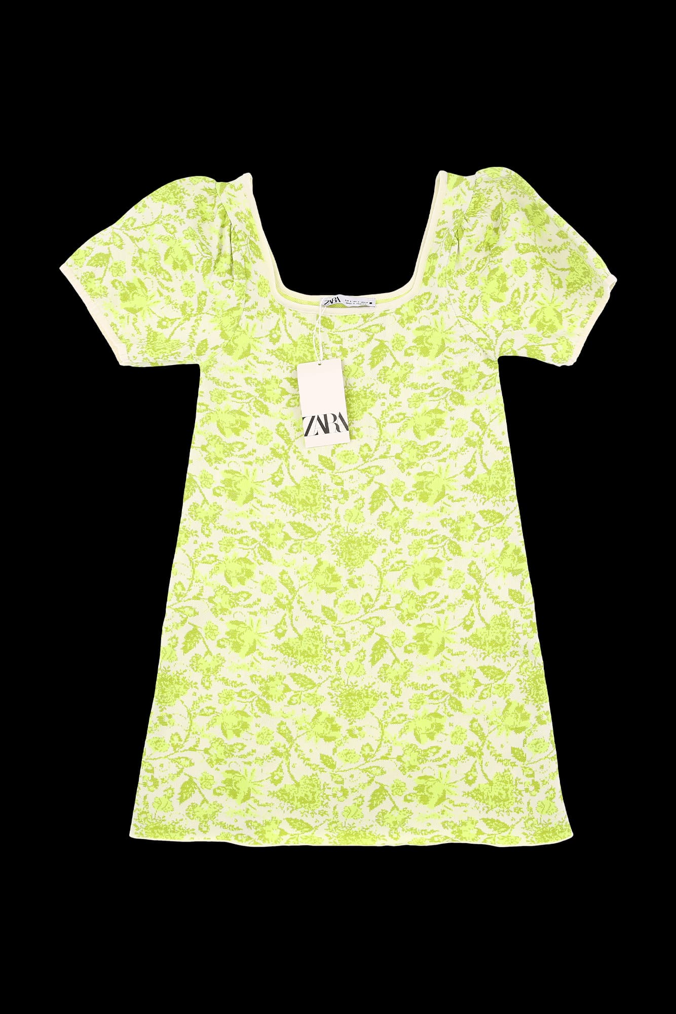 [새상품] 플라워 니트 원피스