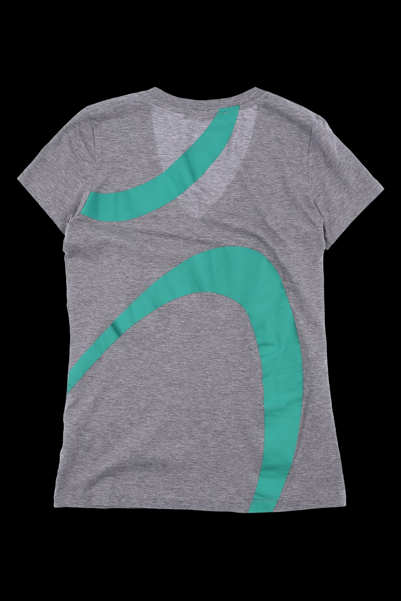 프린팅 브이넥 반팔 티셔츠