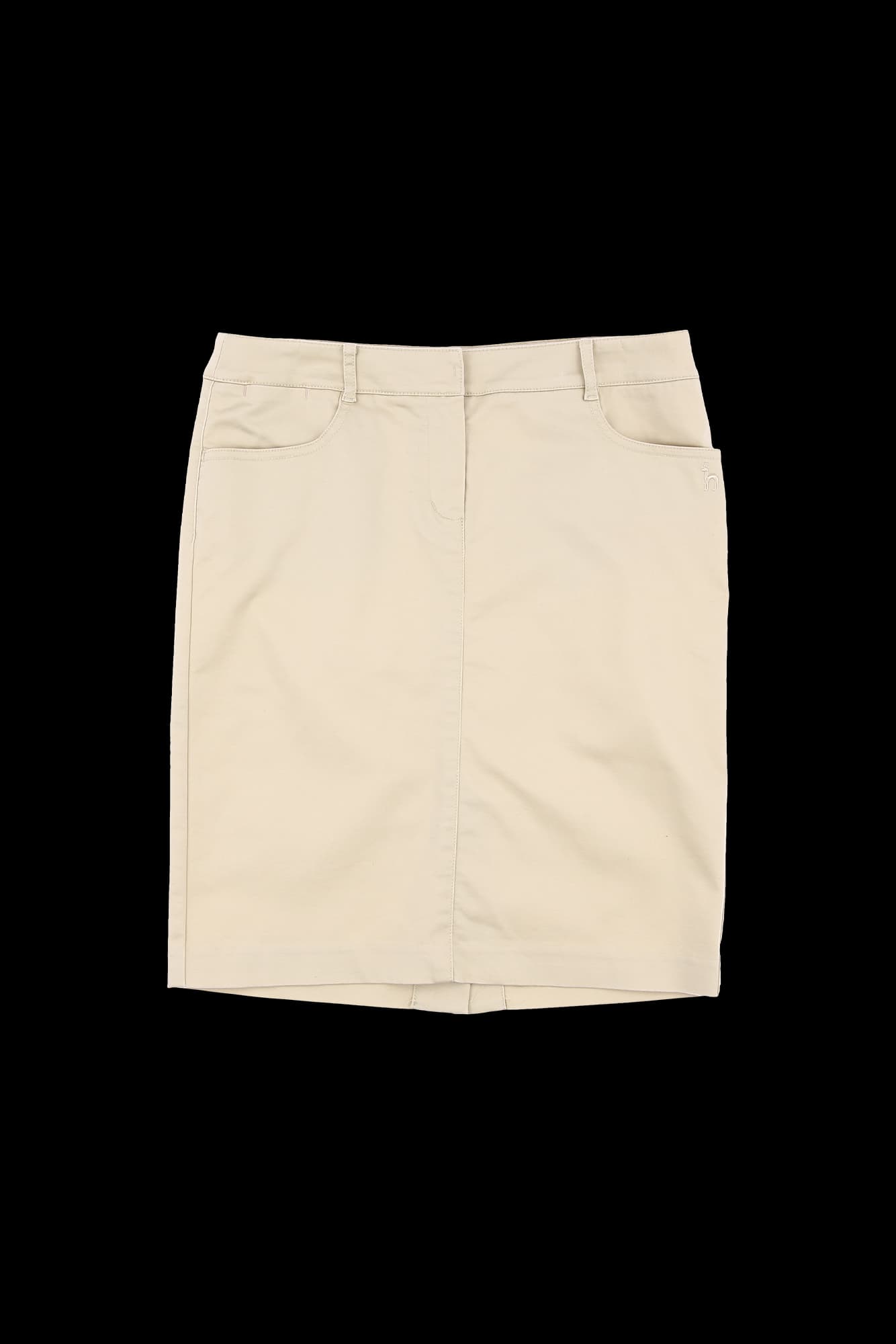 H라인 미디 스커트