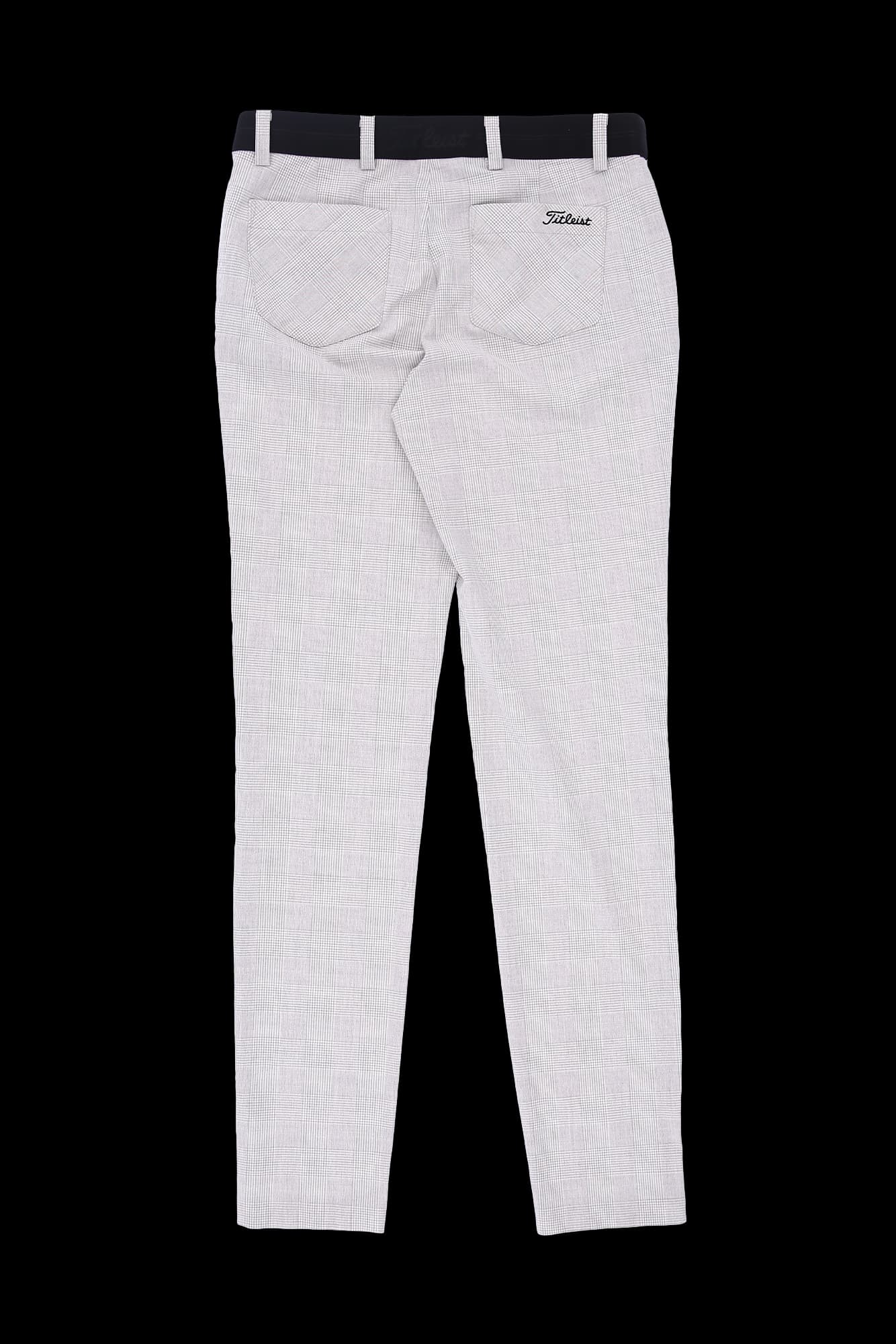 체크 뒷밴딩 팬츠 