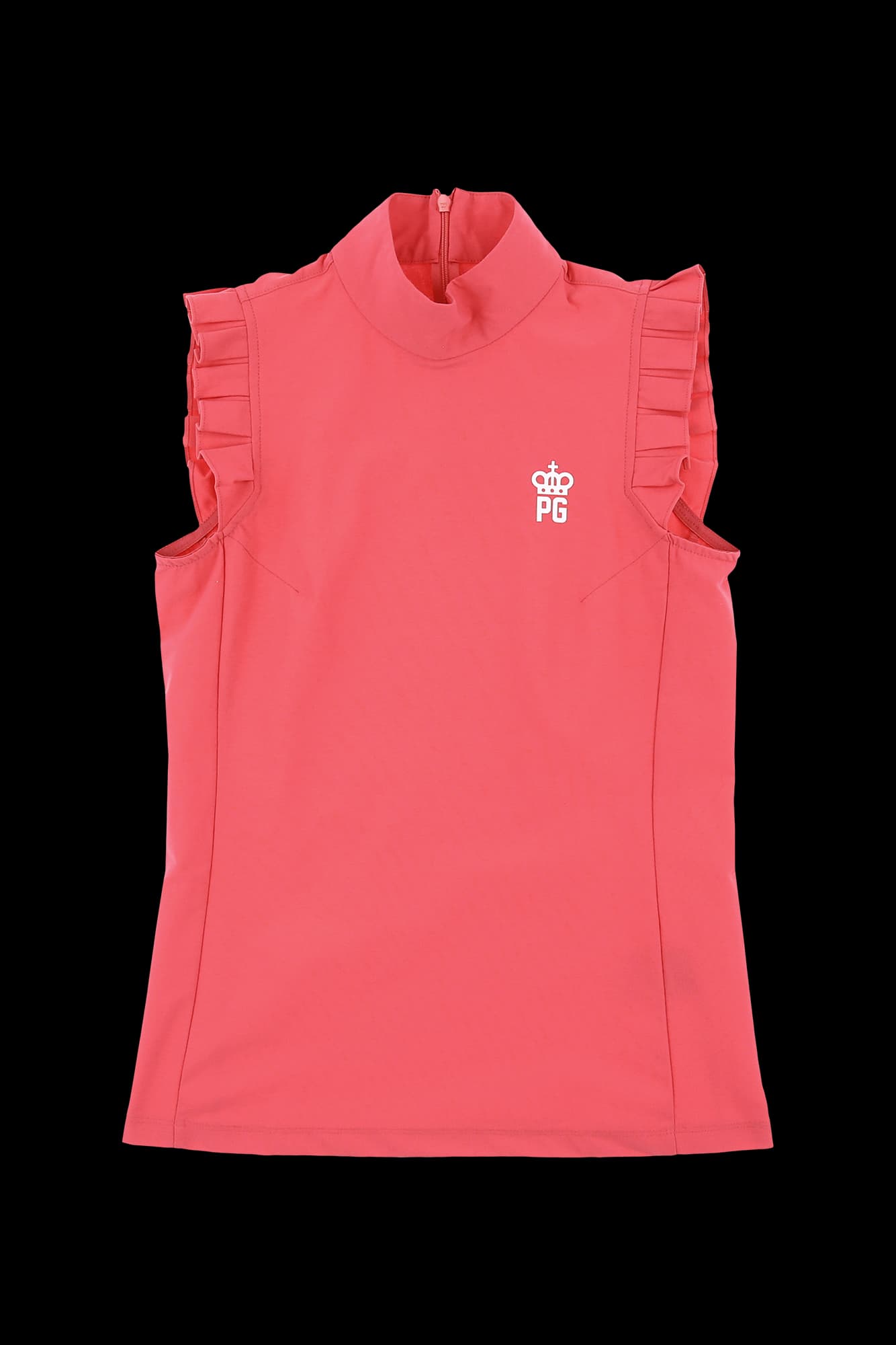 소매 프릴 폴리 민소매