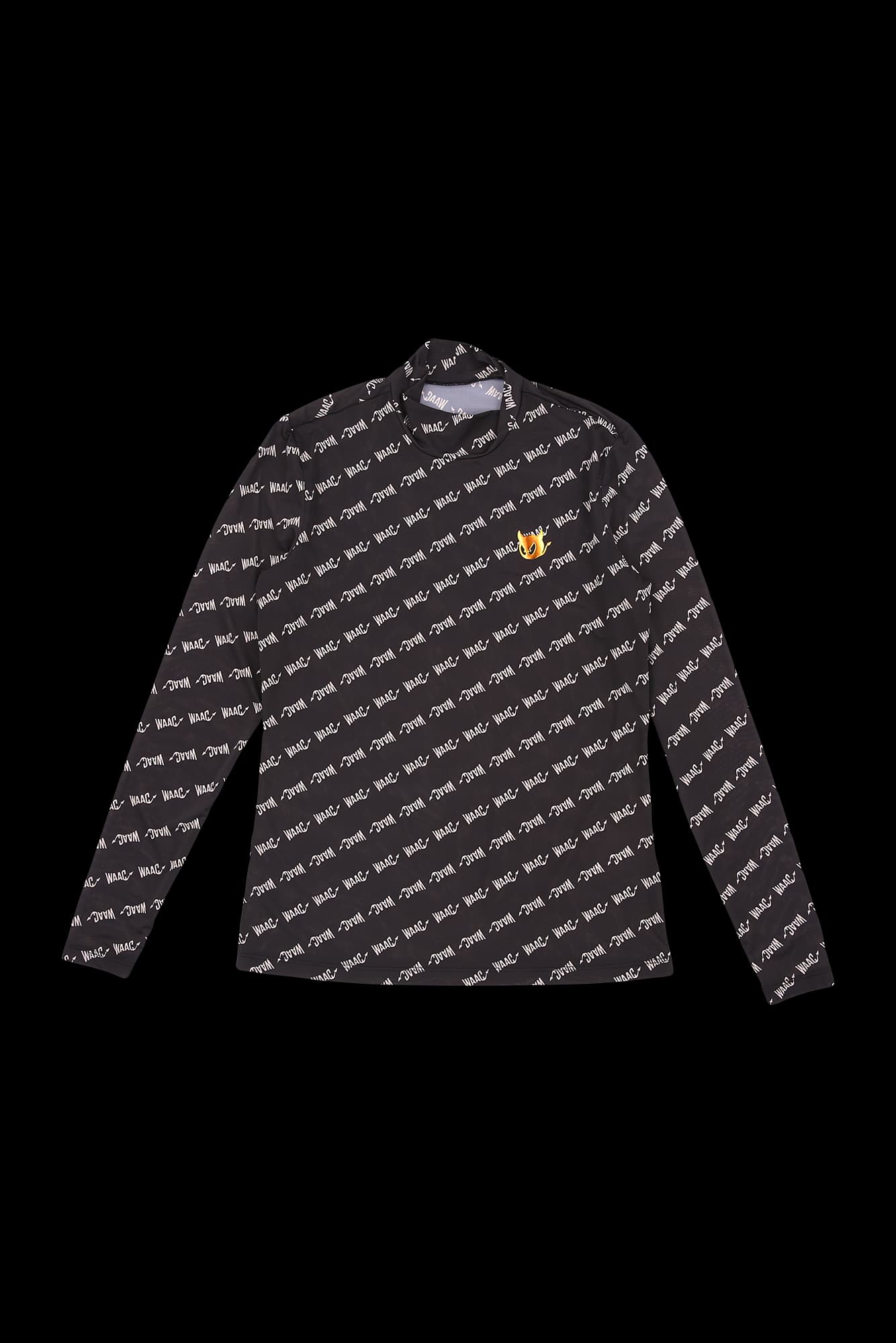 로고 패턴 폴리 폴라 긴팔티