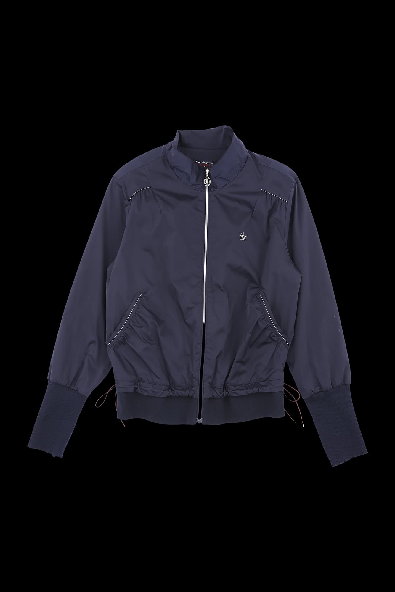 자수 로고 폴리 점퍼