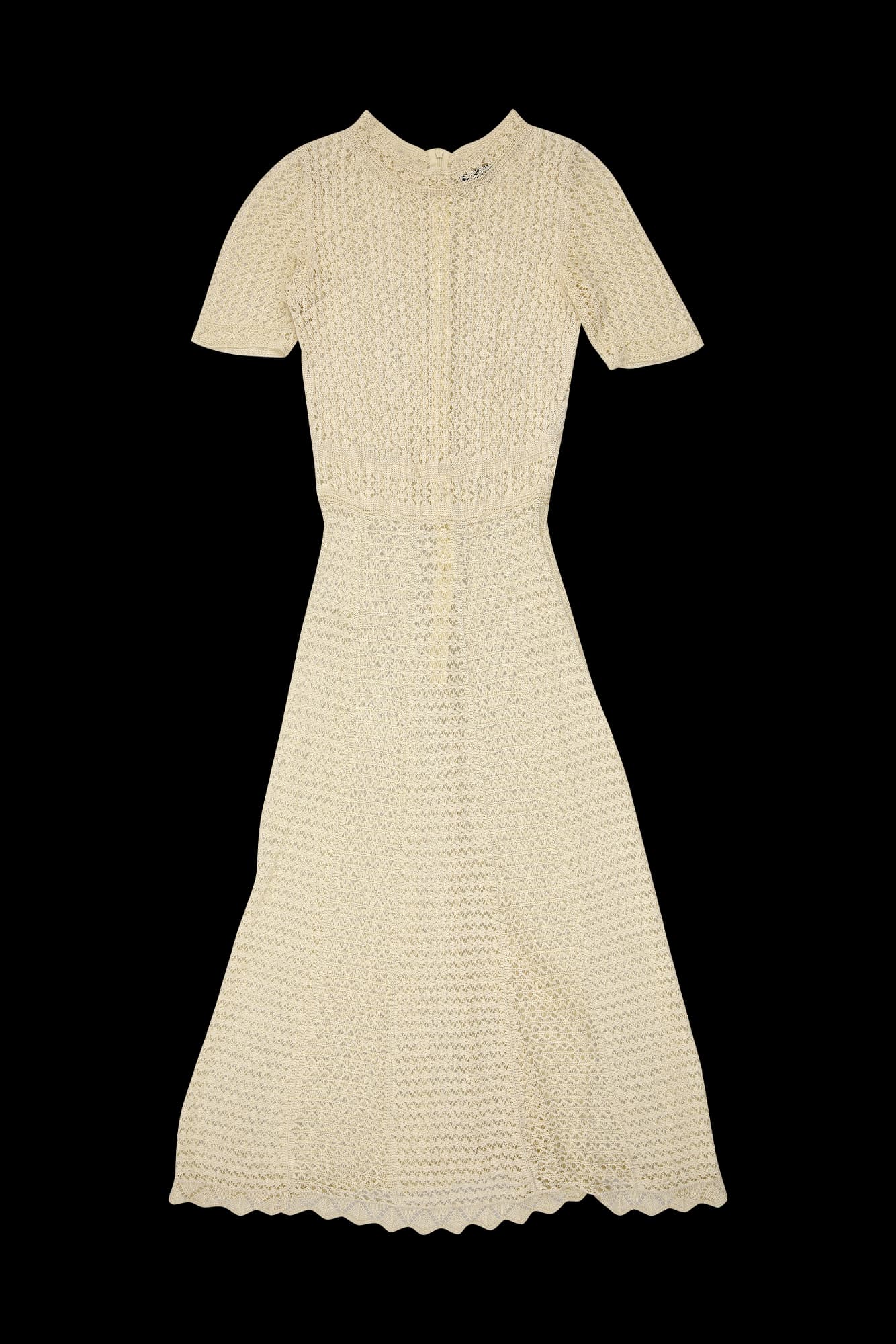 시스루 아이스 롱 반팔 원피스