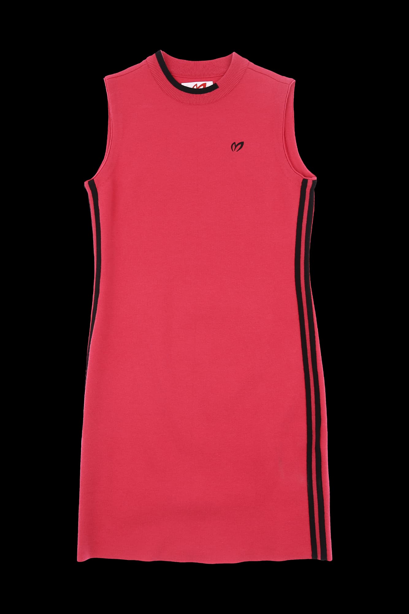 트랙 라인 니트 원피스