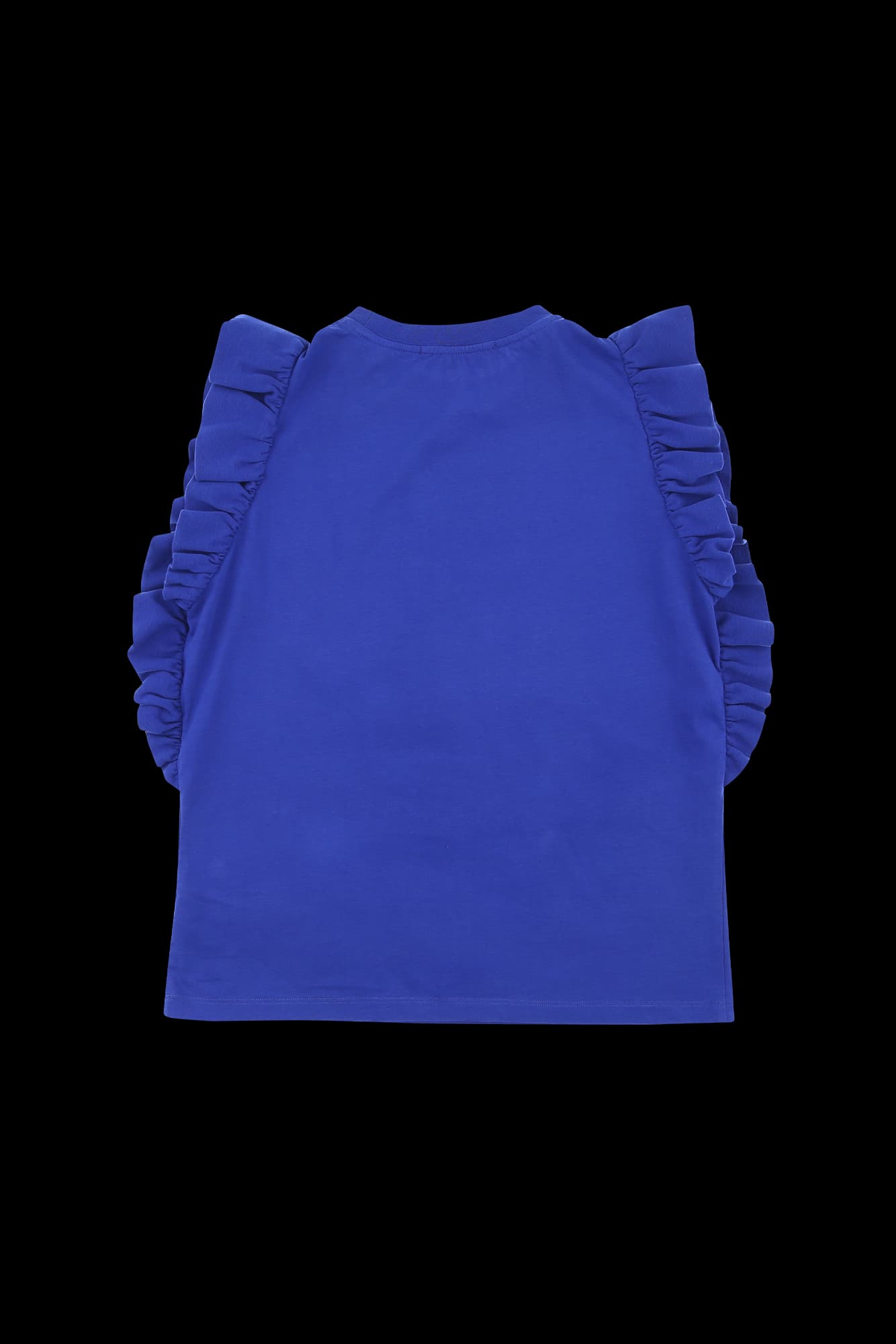 프릴 포켓 슬리브리스 티셔츠