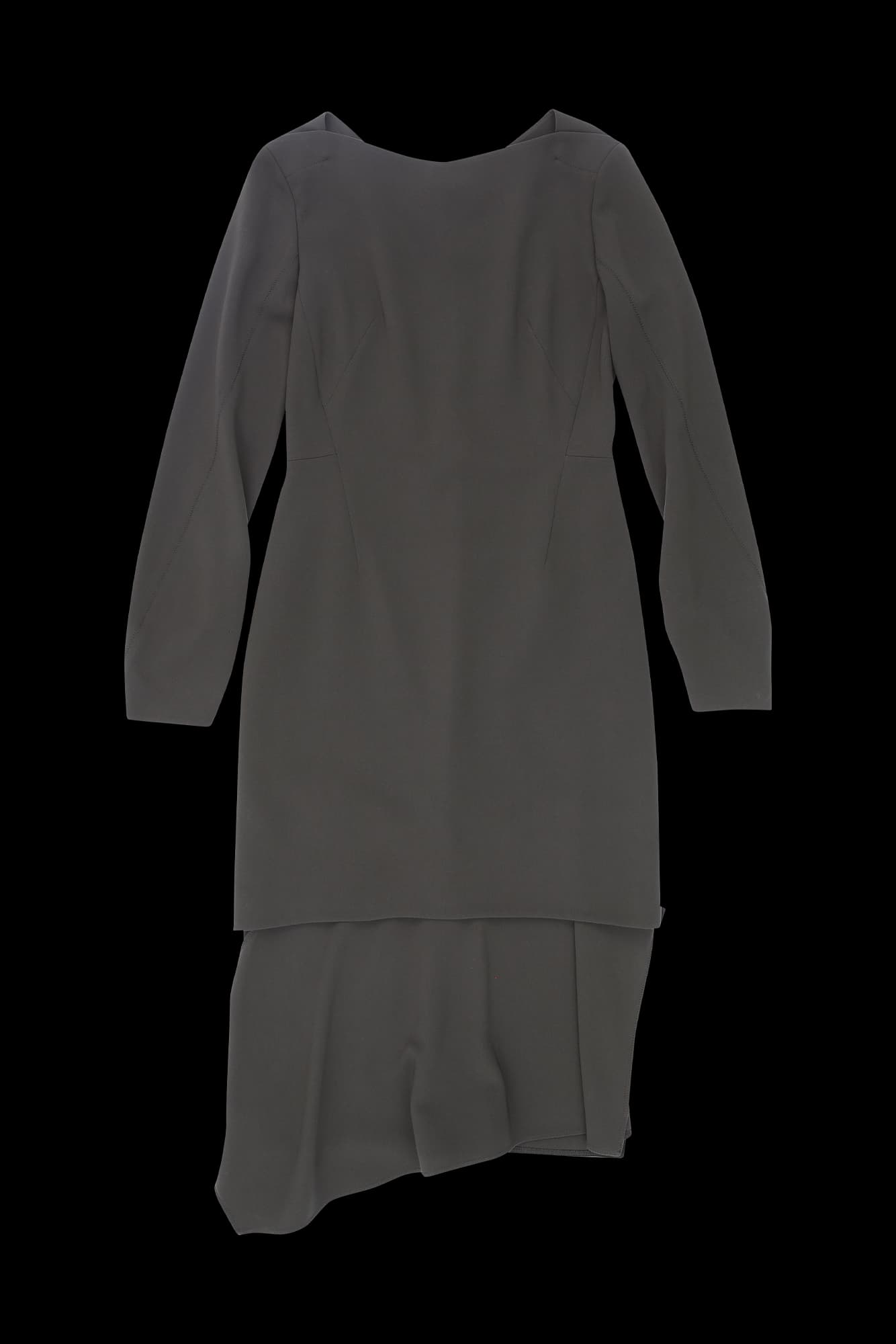 레이어드 옆트임 롱 원피스