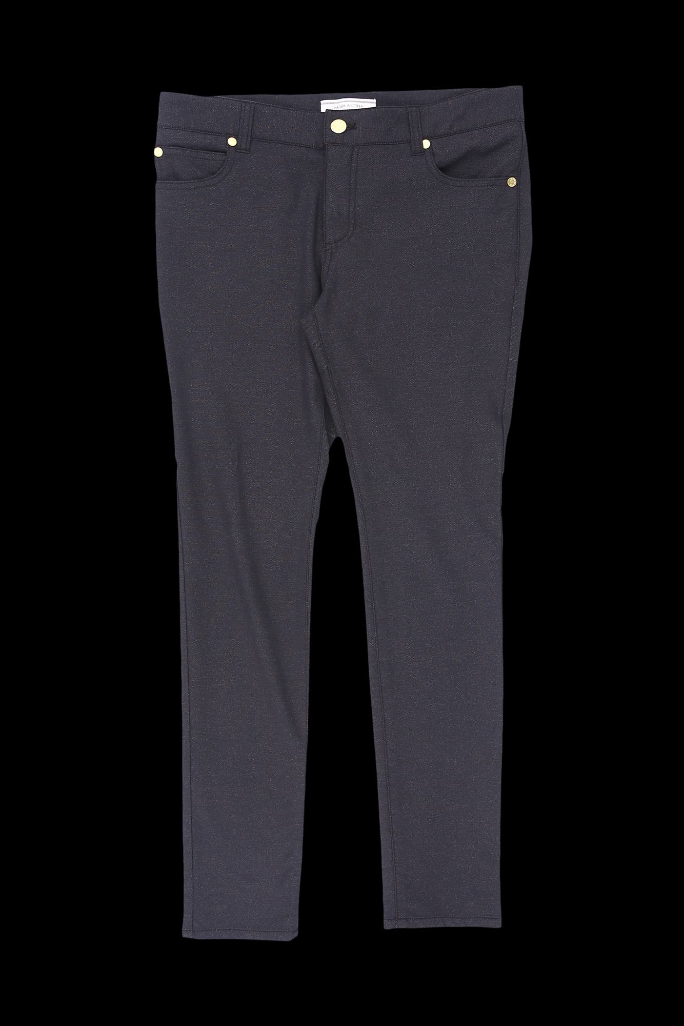 로고 자수 스트레치 팬츠 