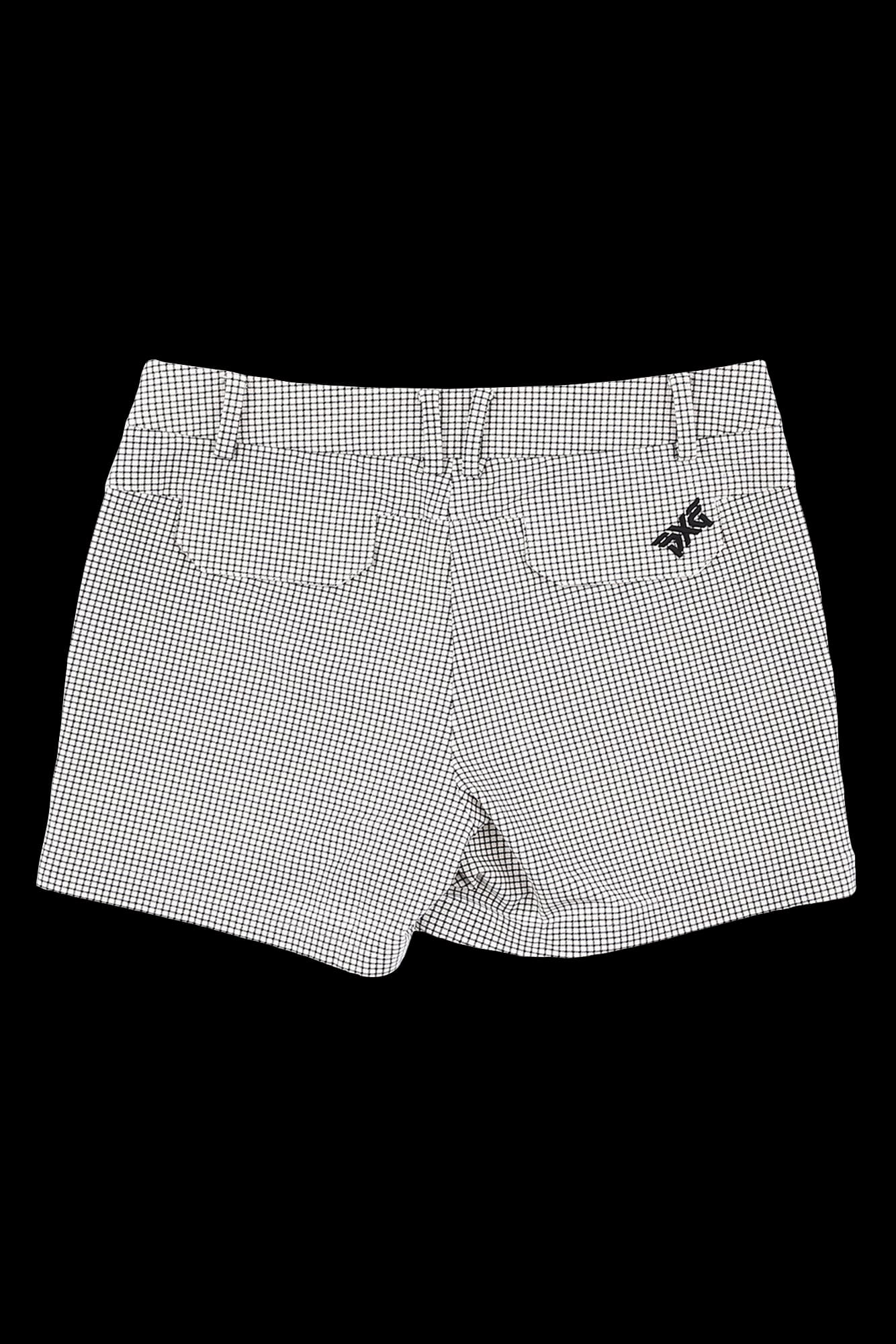블랙 체크 숏 팬츠
