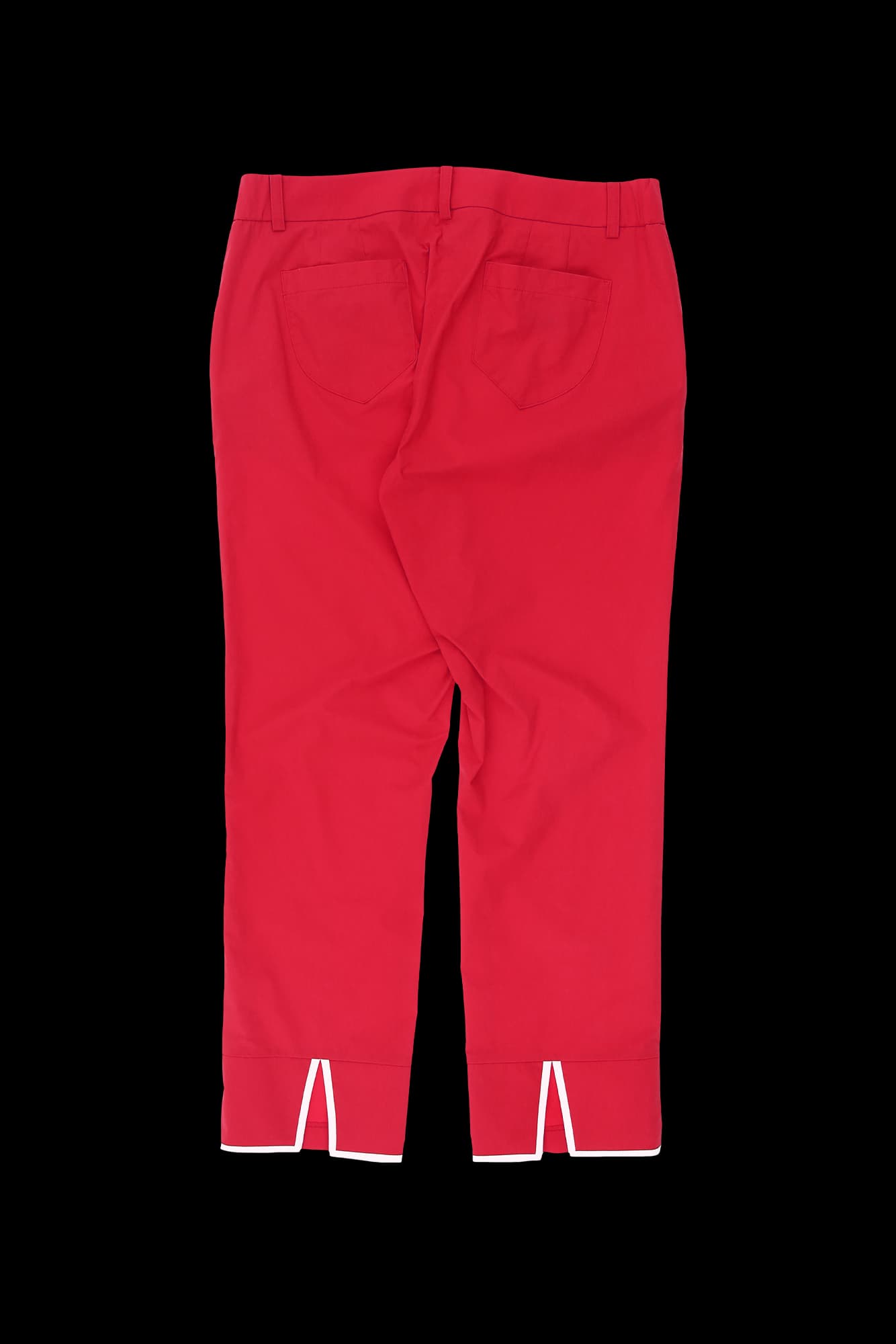 배색 트임 롱팬츠