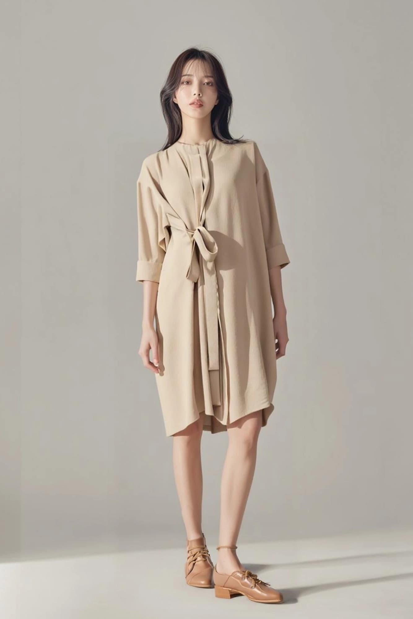 긴팔 셔츠원피스