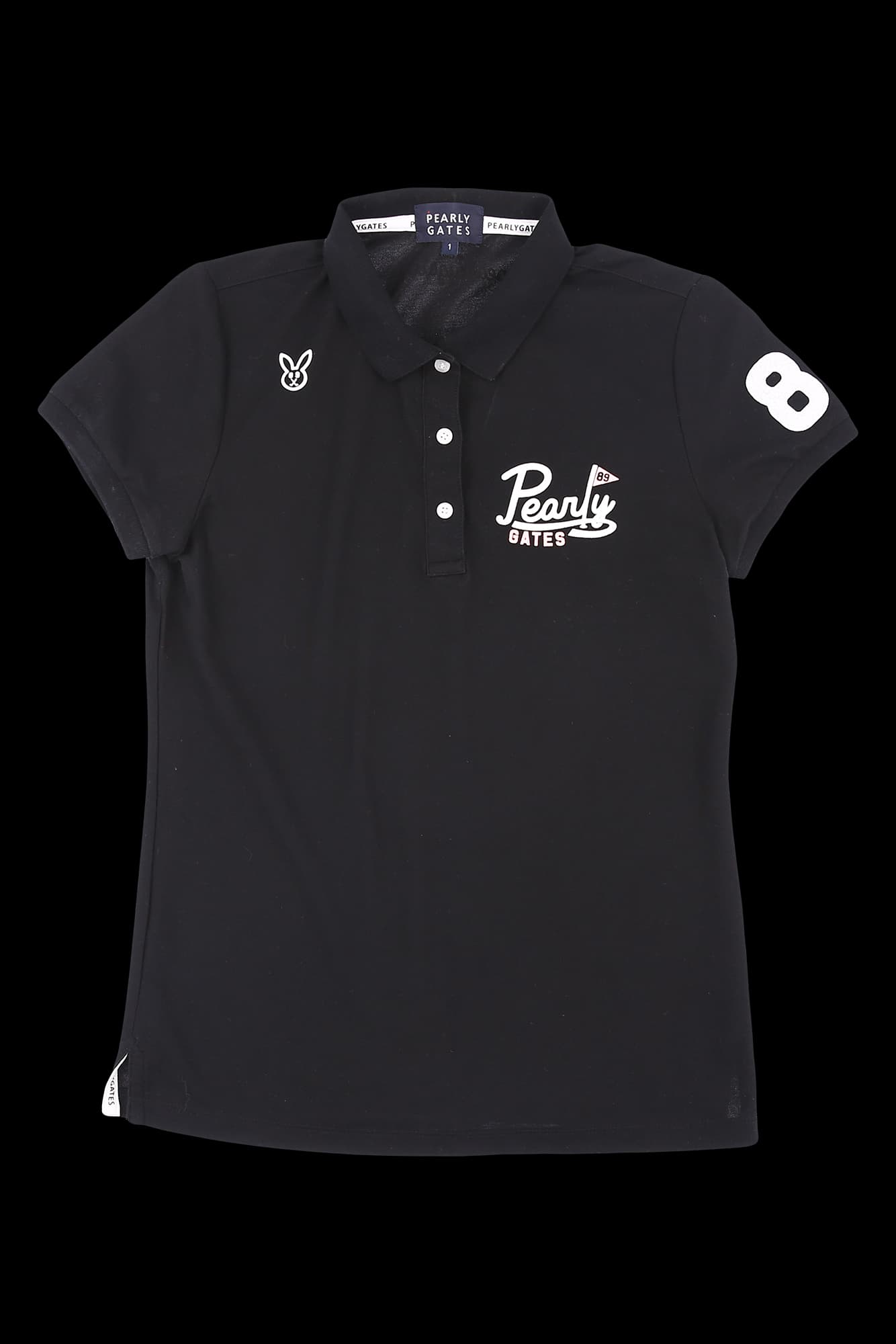 로고 반팔 카라 티셔츠