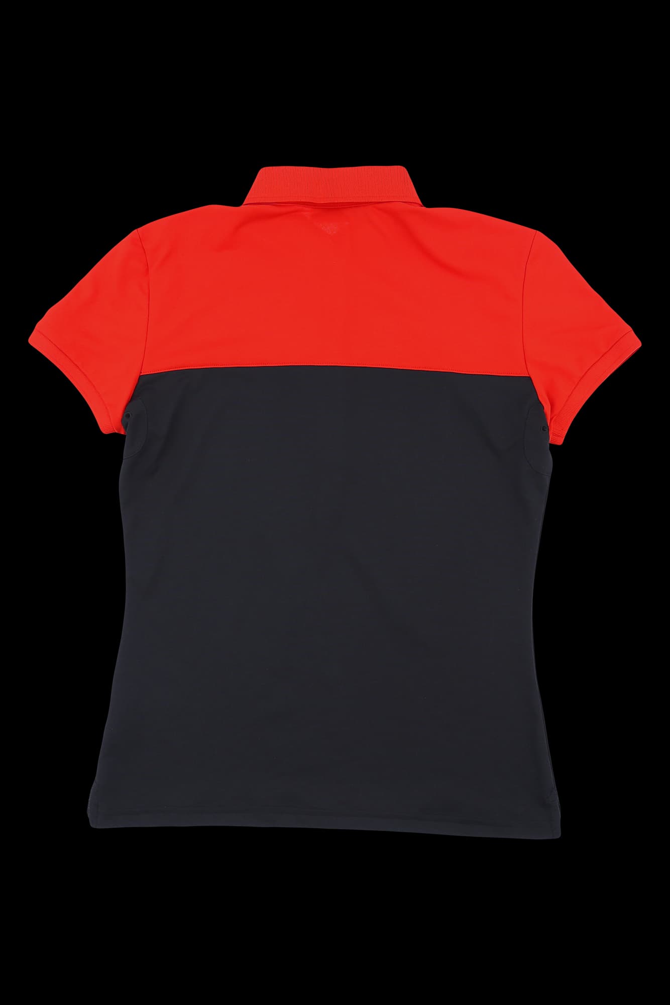 배색 반팔 카라 티셔츠