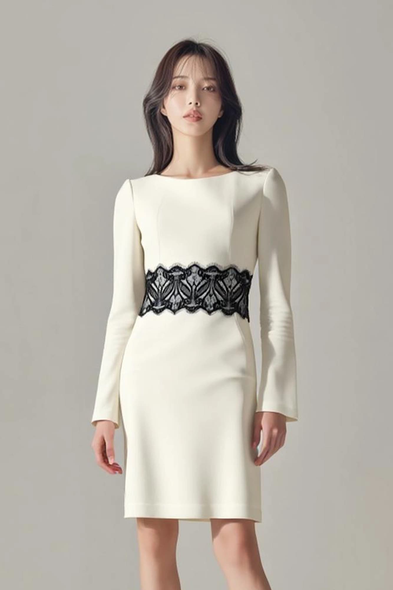 레이스 H라인 원피스