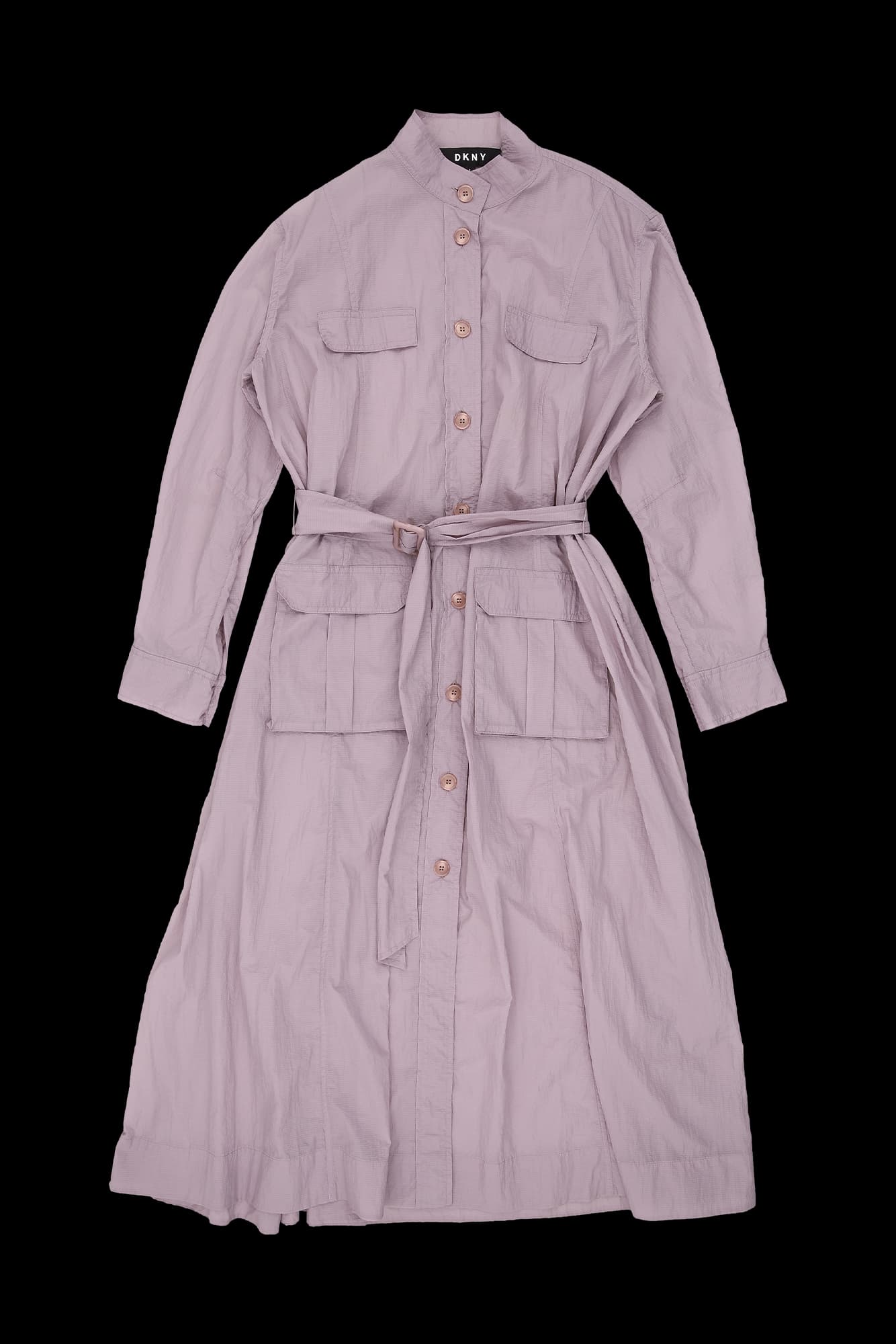 포켓 셔츠 롱 원피스