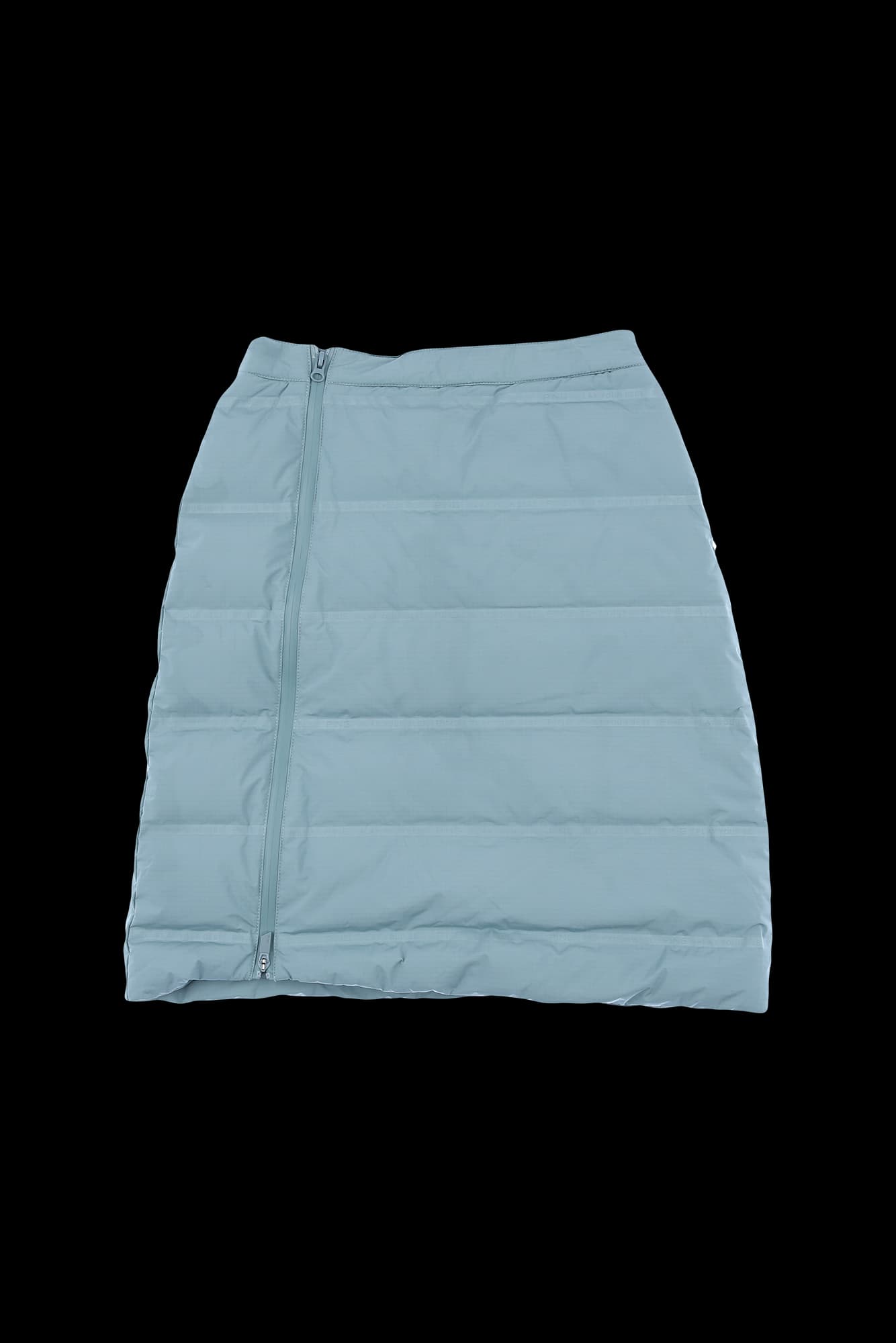 사선 지퍼 패딩 스커트