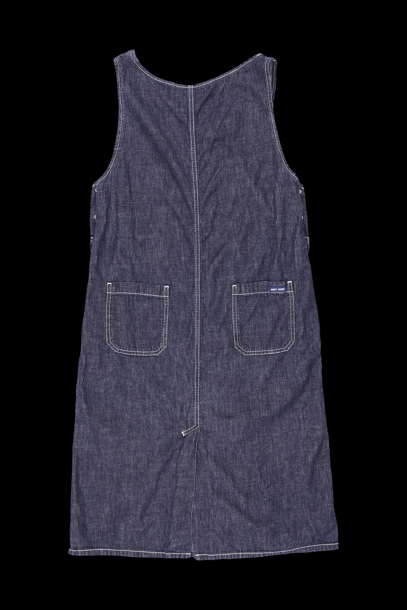 데님 미디 원피스