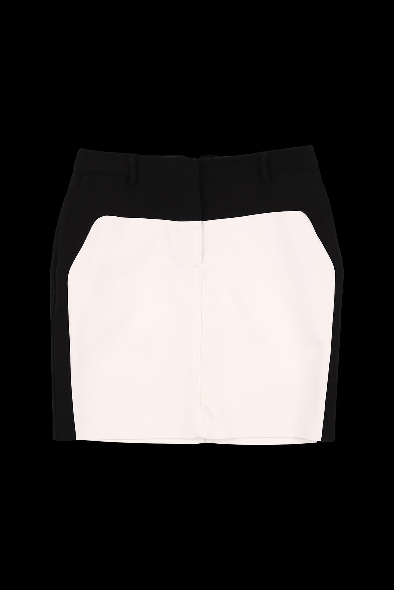 배색 스트레치 스커트