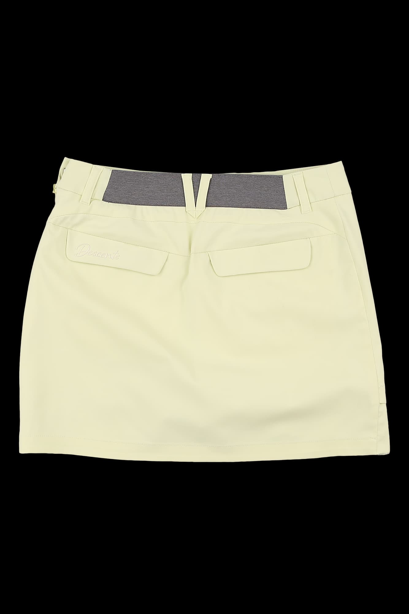 언밸런스 로고 스커트