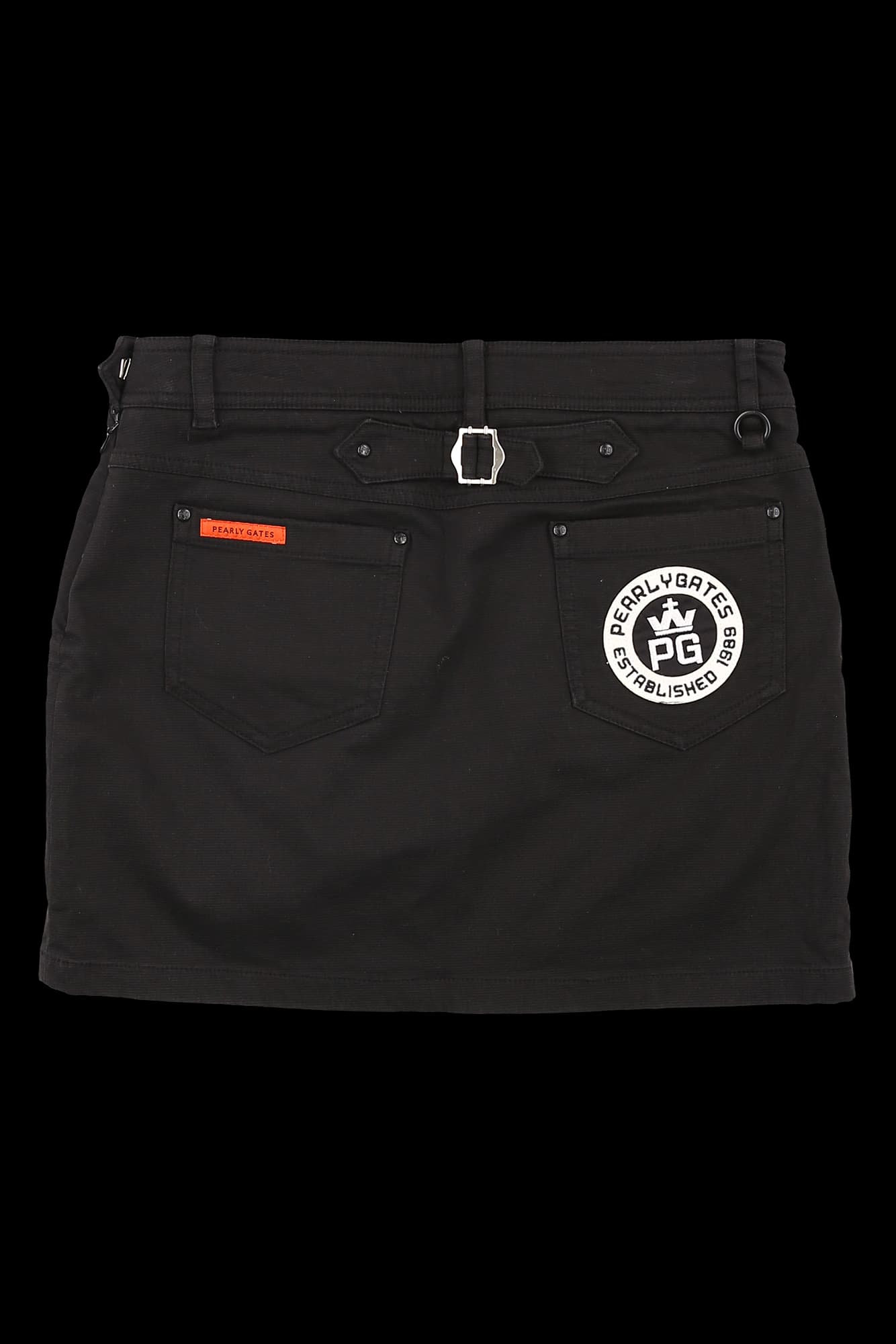 요크 벨트 포인트 스커트