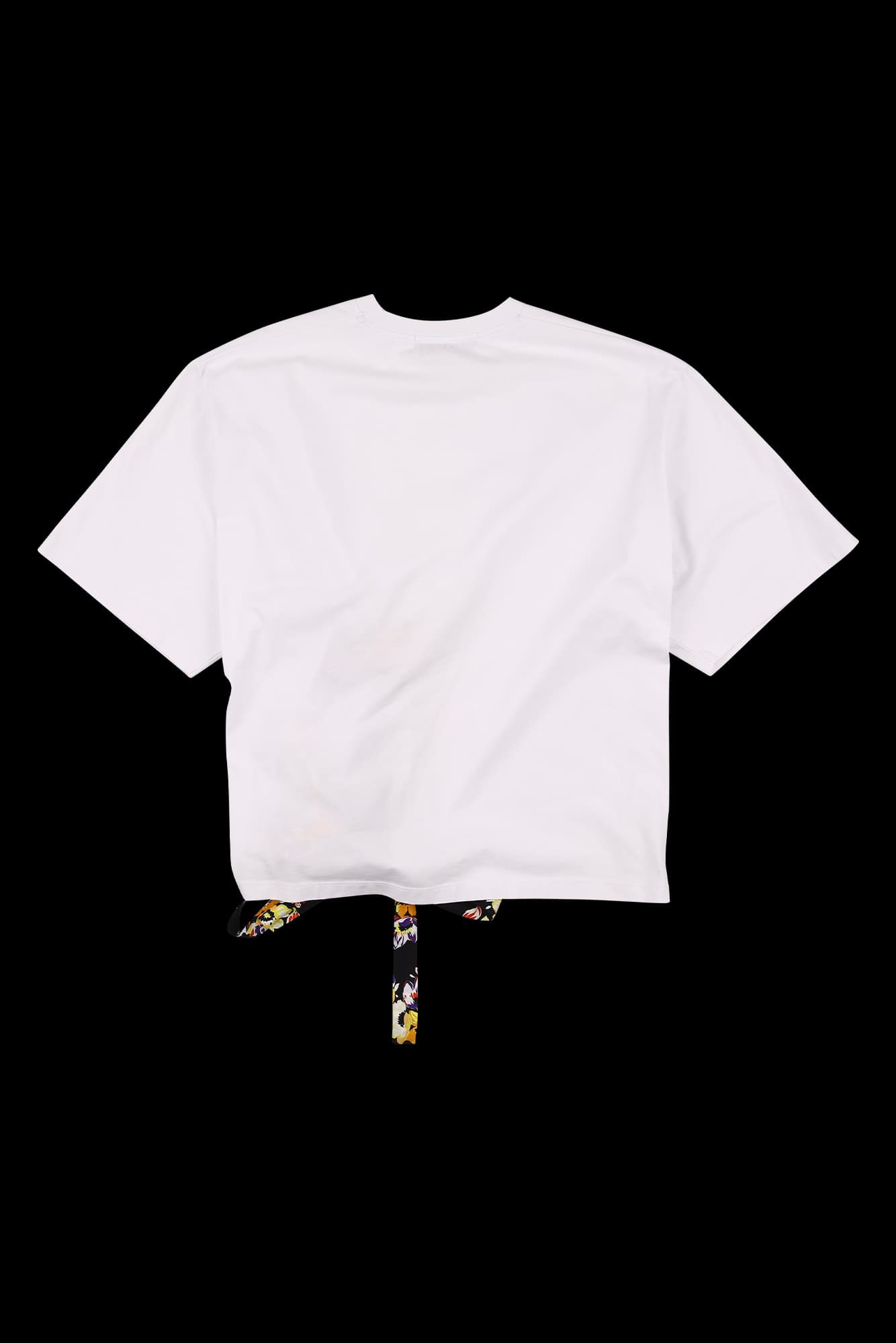 아일렛 리본 반팔 티셔츠