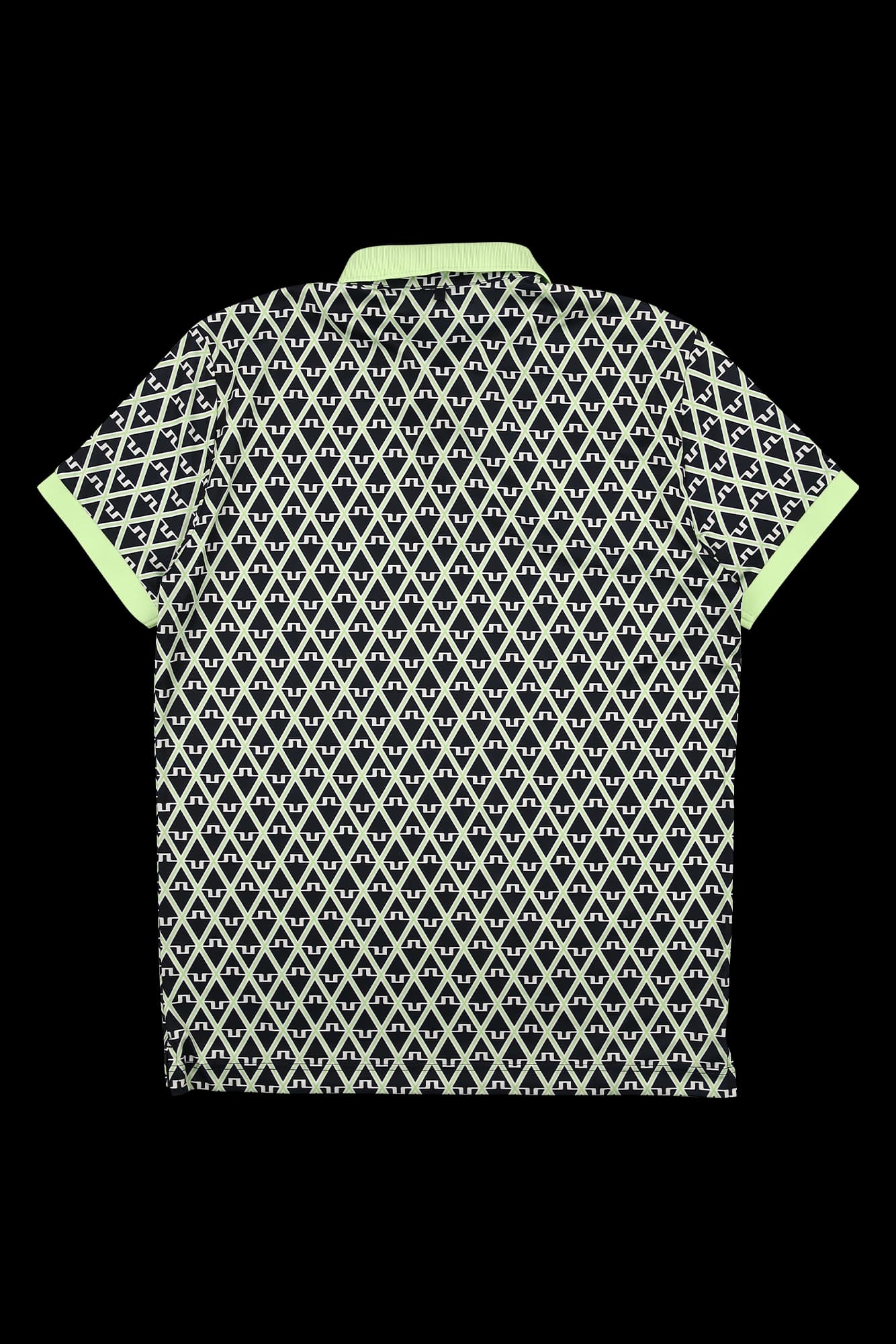 [남성] 패턴 배색 카라 반팔 티셔츠