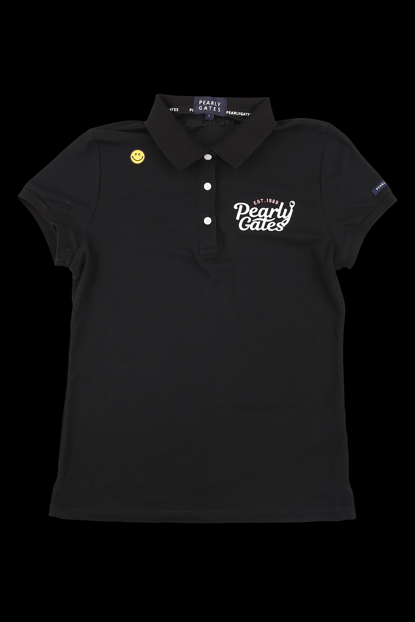 로고 반팔 카라 티셔츠