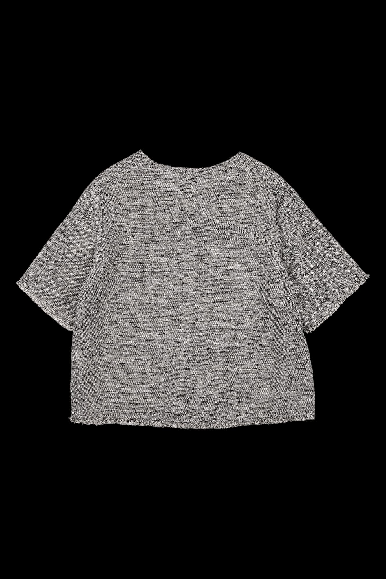 트위드 반팔 티셔츠